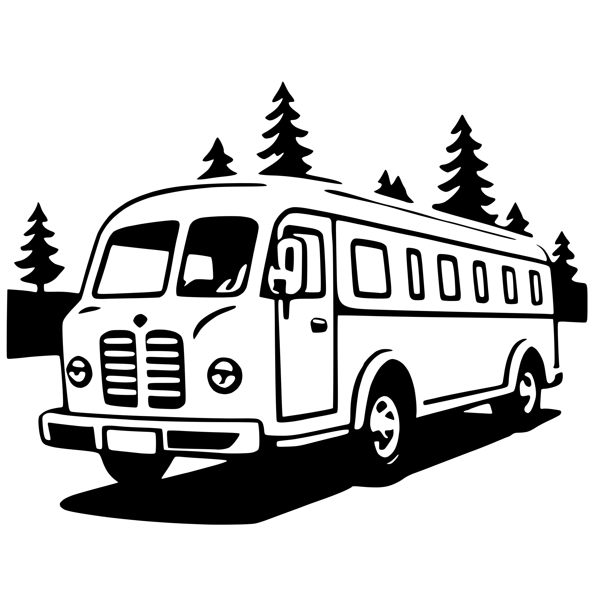 AI-generated SVG of 'shuttle bus'