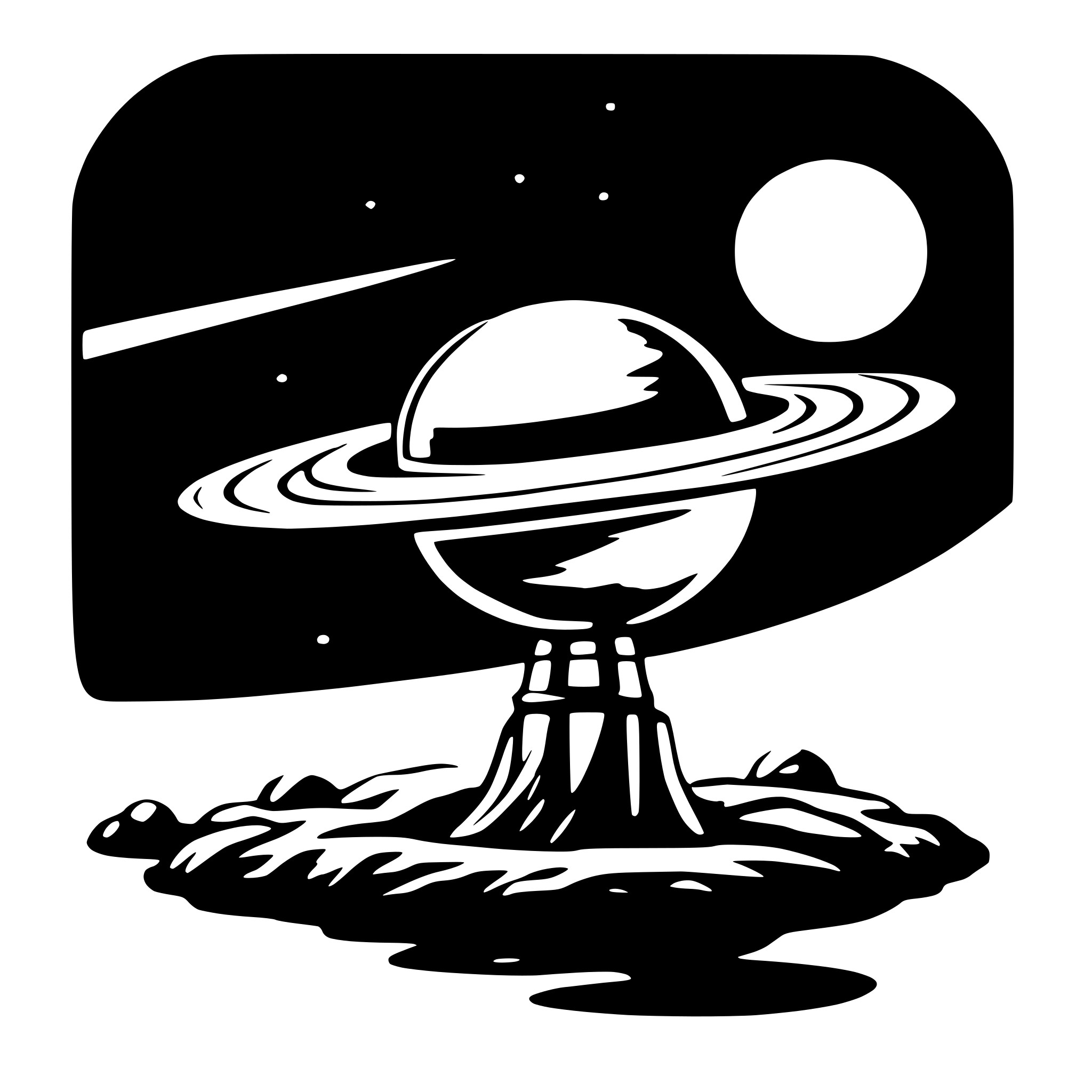 AI-generated SVG of 'saturn'