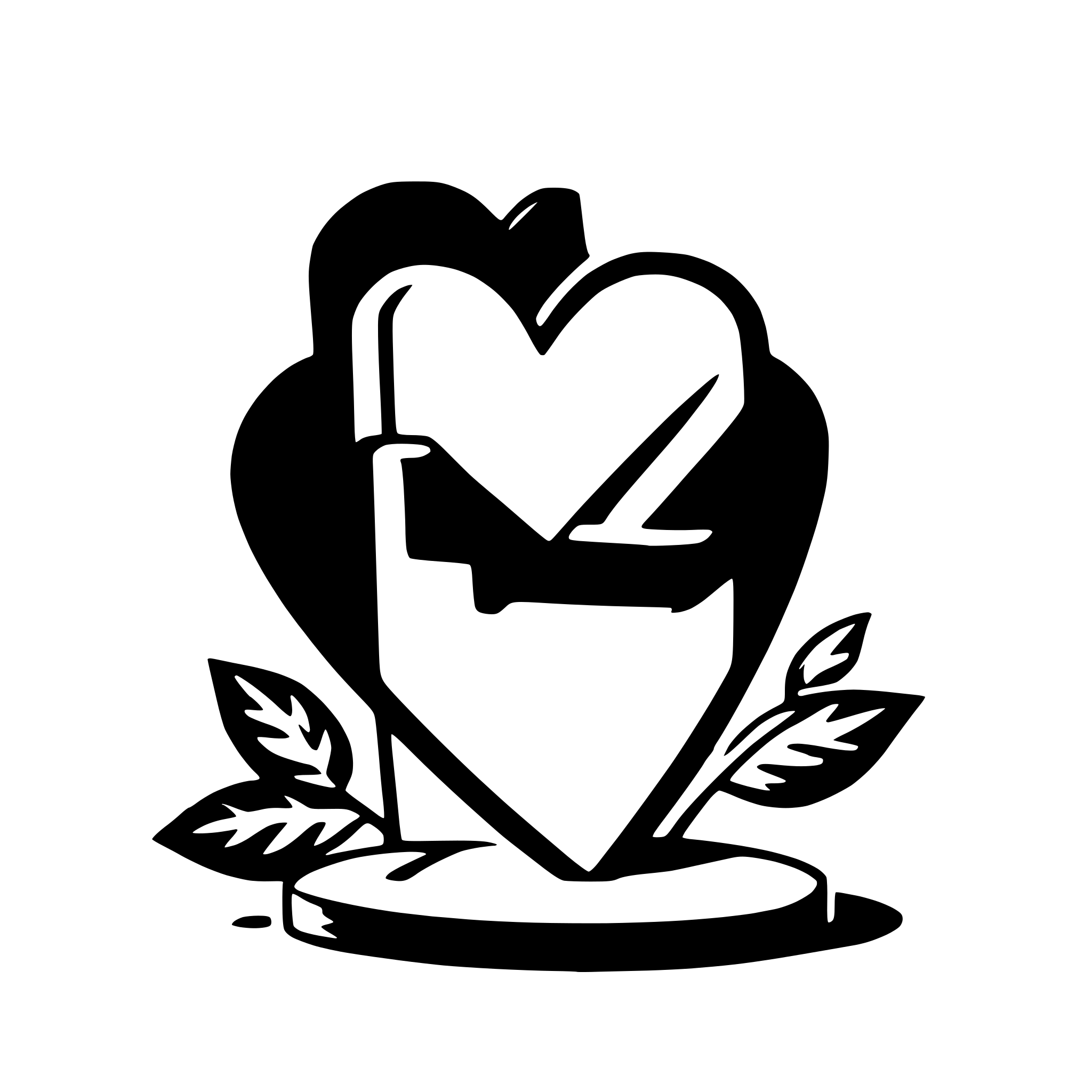 AI-generated SVG of a valentine's card