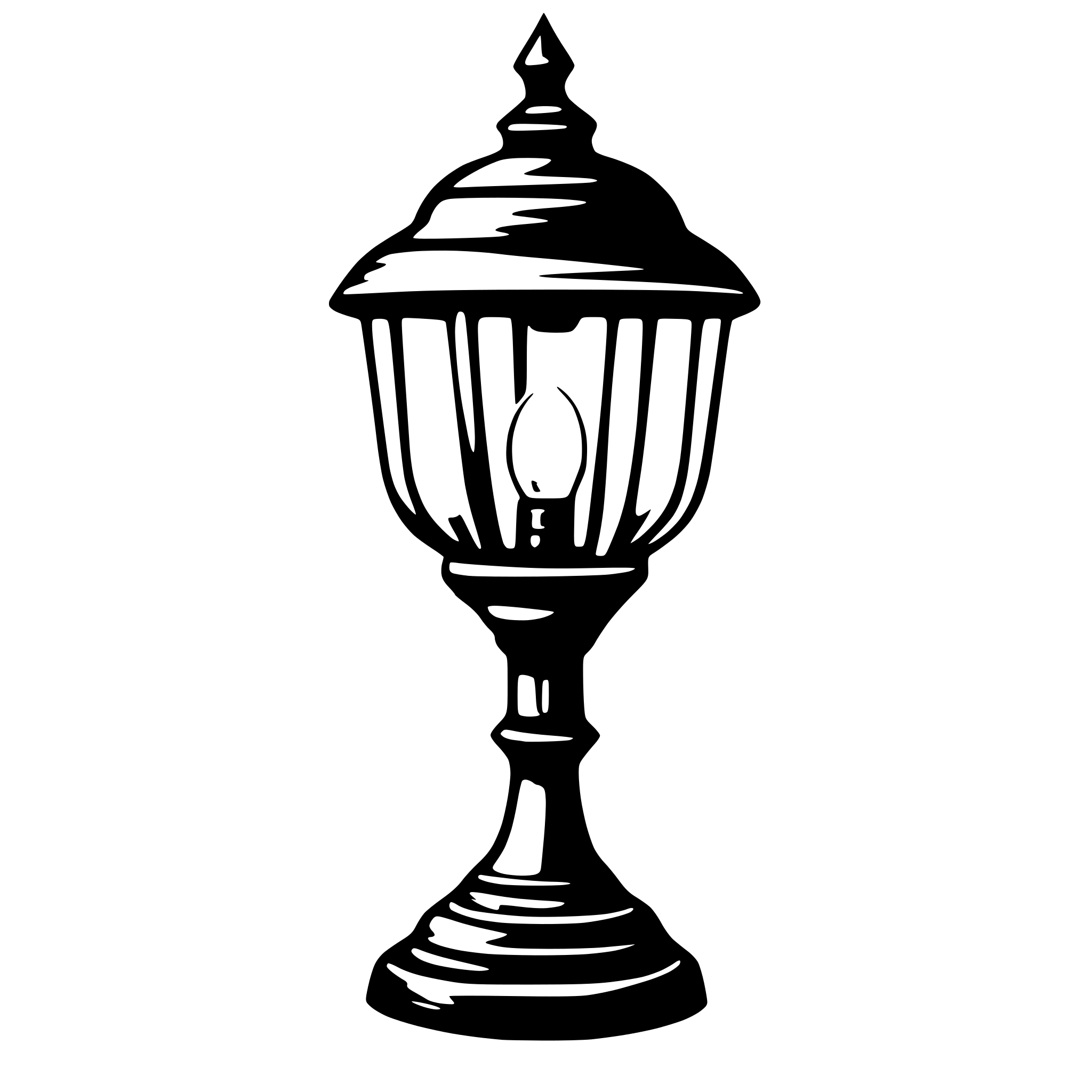 AI-generated SVG of a A hand drawn lamp