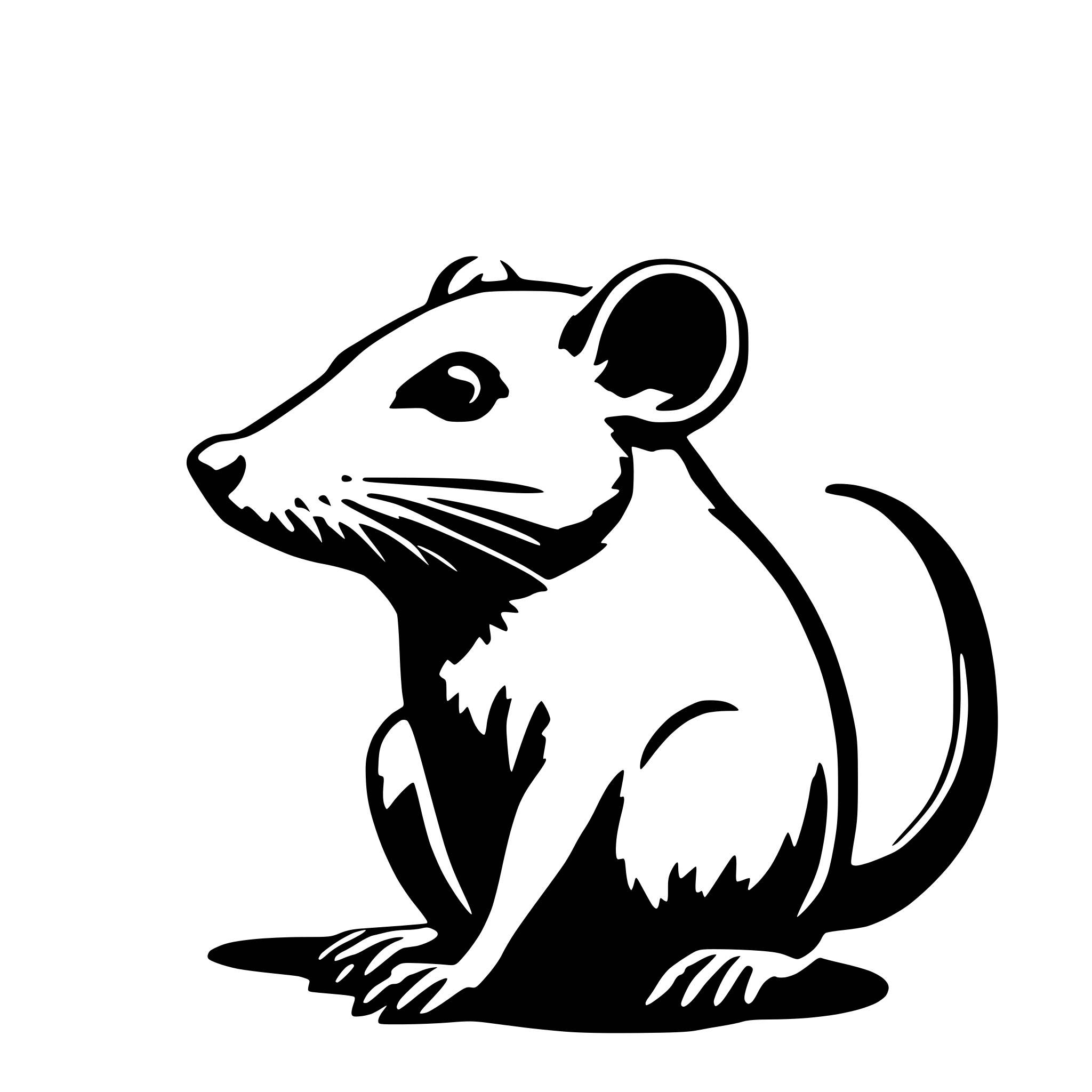 AI-generated SVG of a rat
