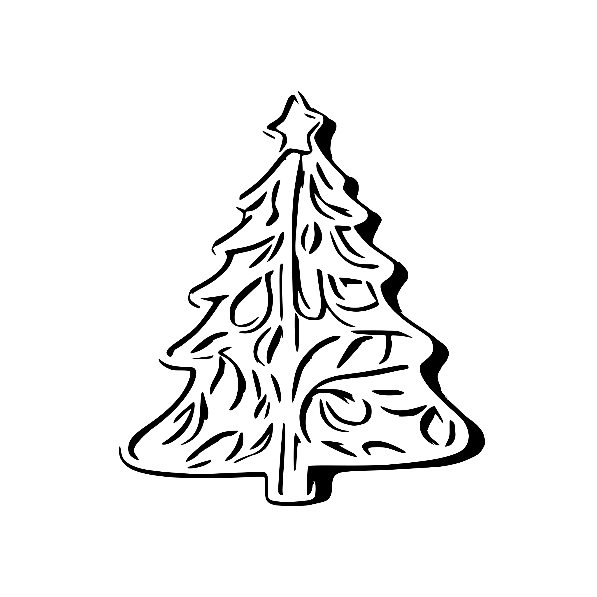AI-generated SVG of 'Christmas tree decoration'