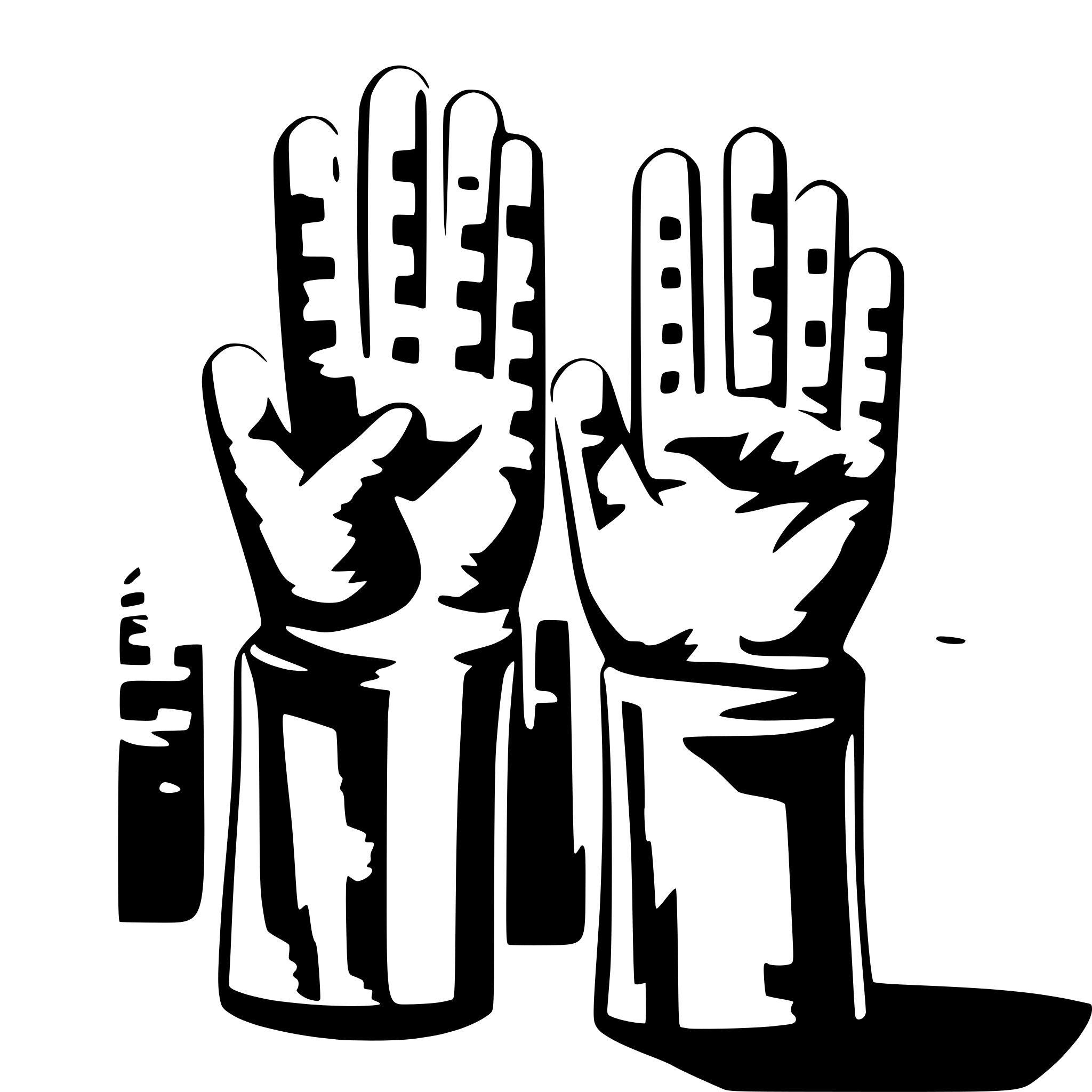 AI-generated SVG of 'two friends, highfive'