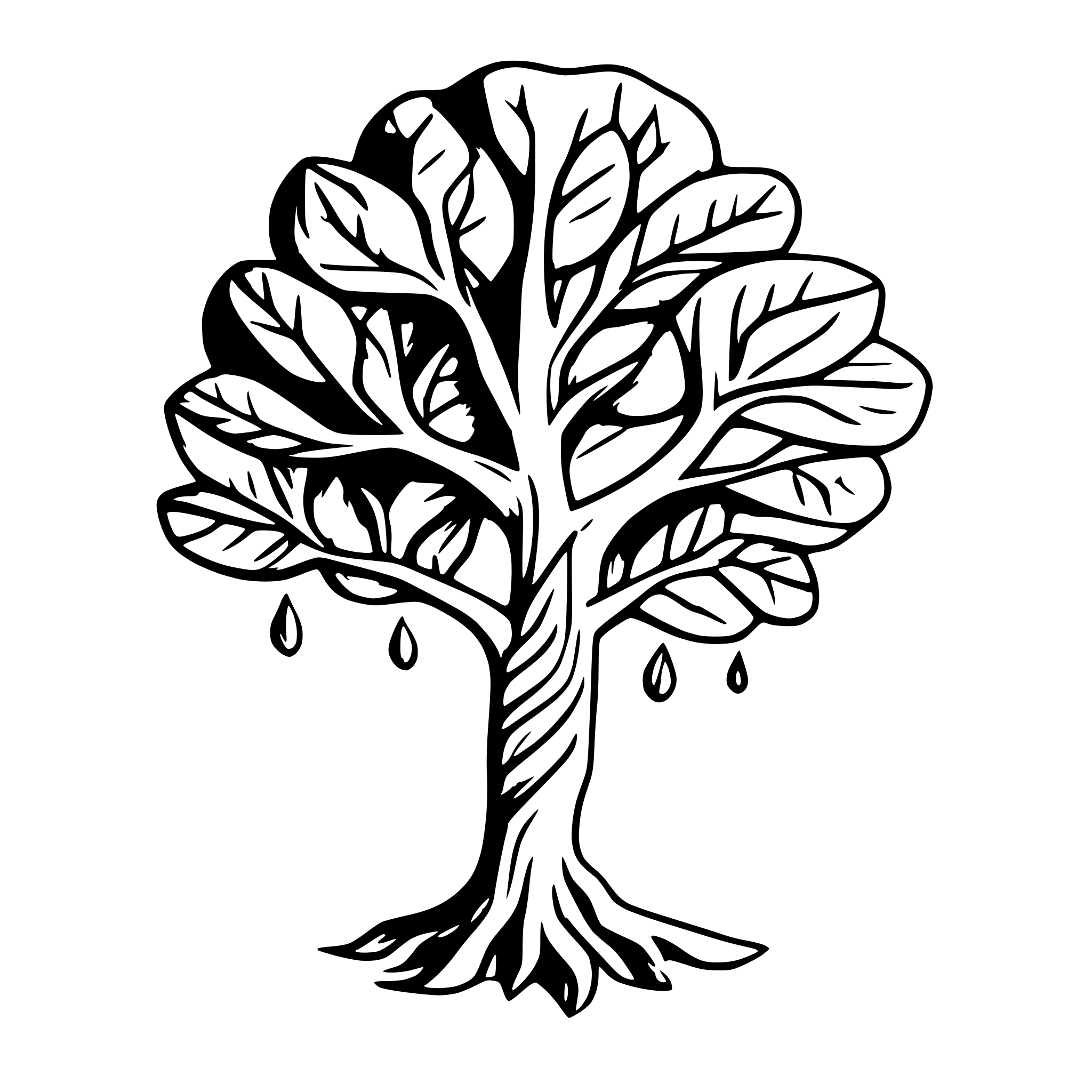 AI-generated SVG of a A tree