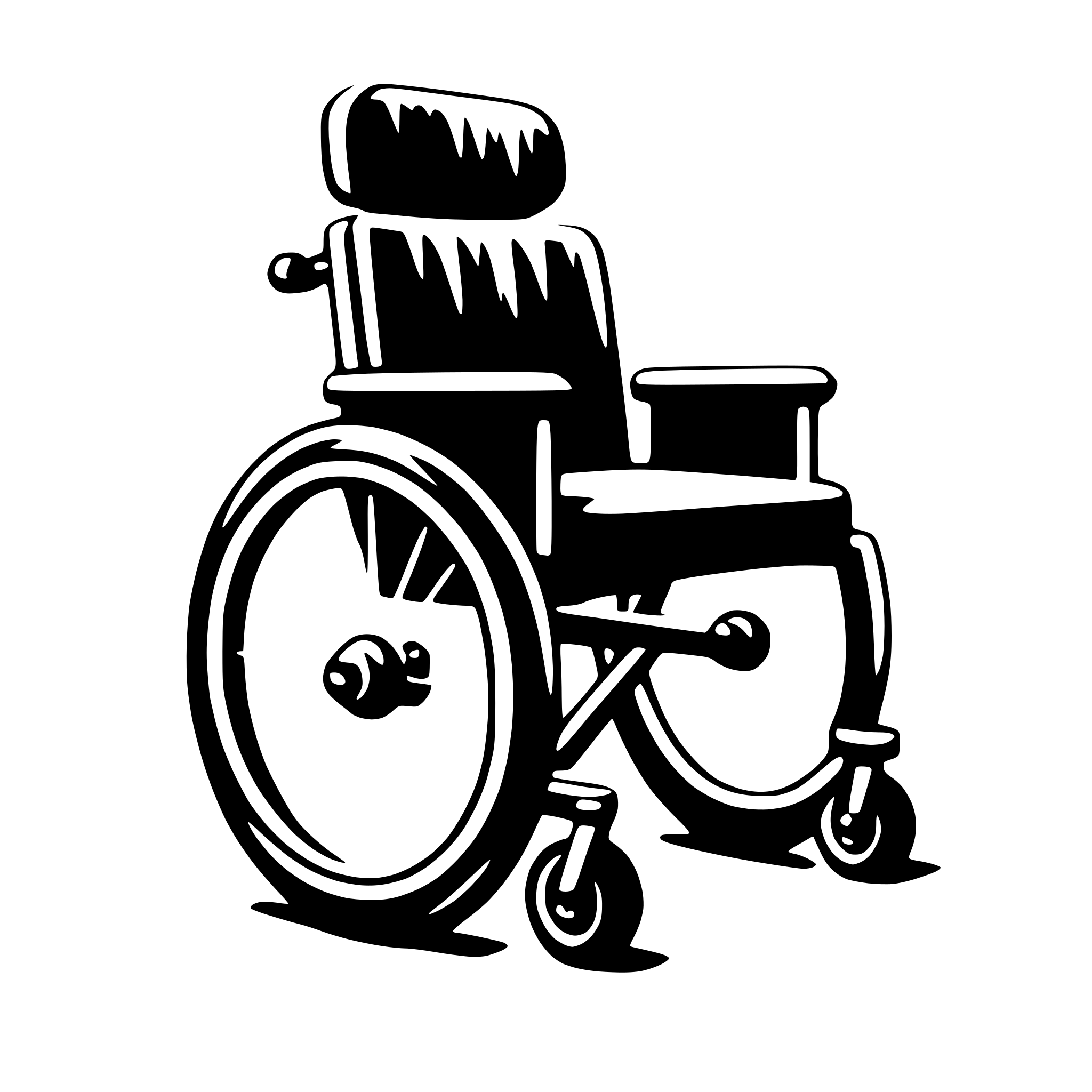 AI-generated SVG of a wheelchair