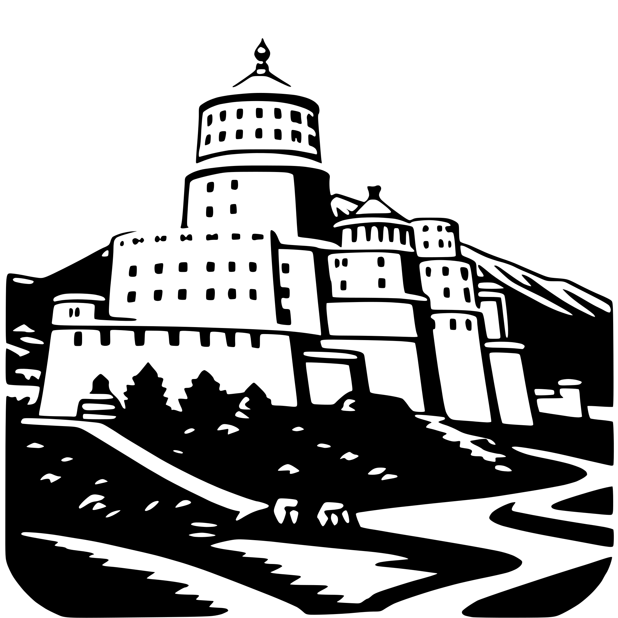 AI-generated SVG of a potala palace