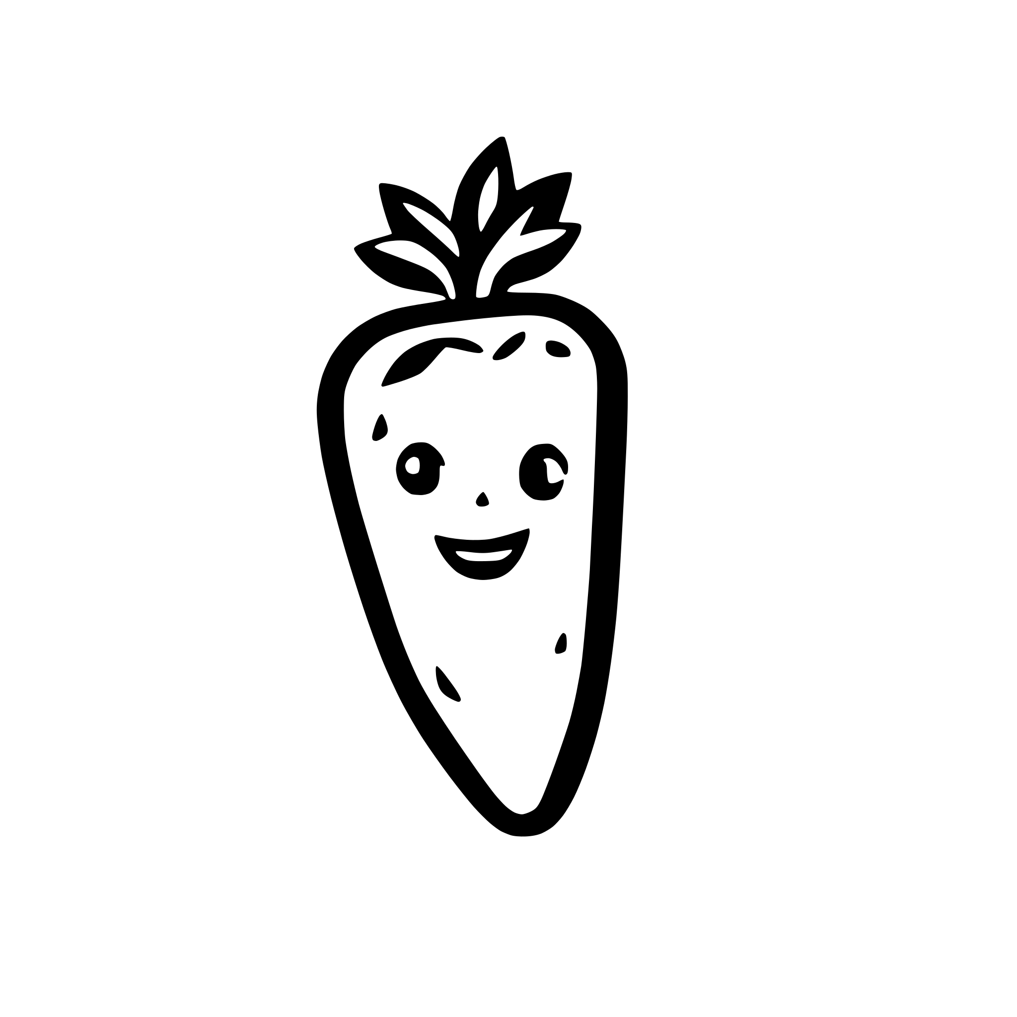 AI-generated SVG of a a carrot