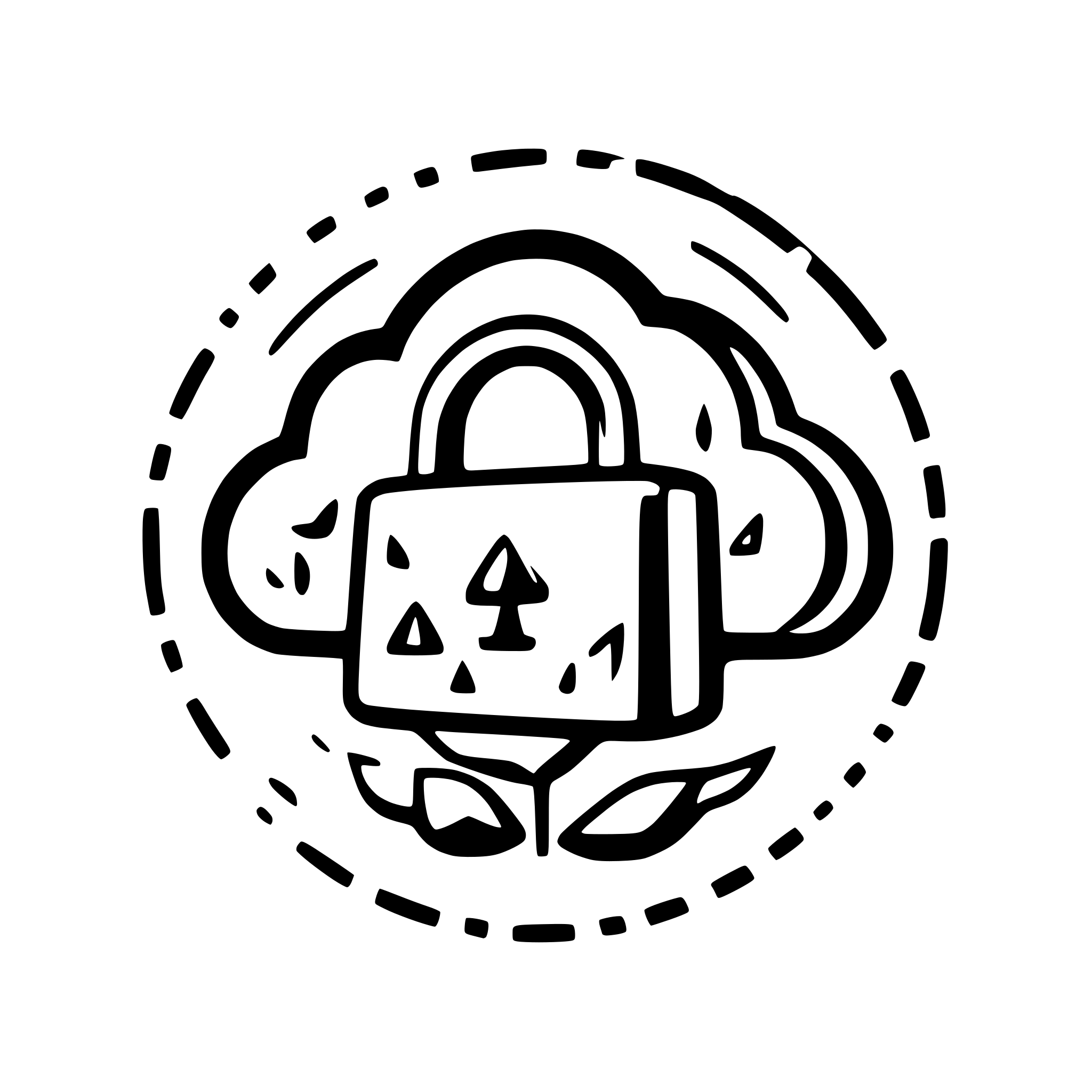 AI-generated SVG of a Data Protection Illustration – "Vector design of secure cloud storage, data encryption icons, and padlocks symbolizing strong data protection