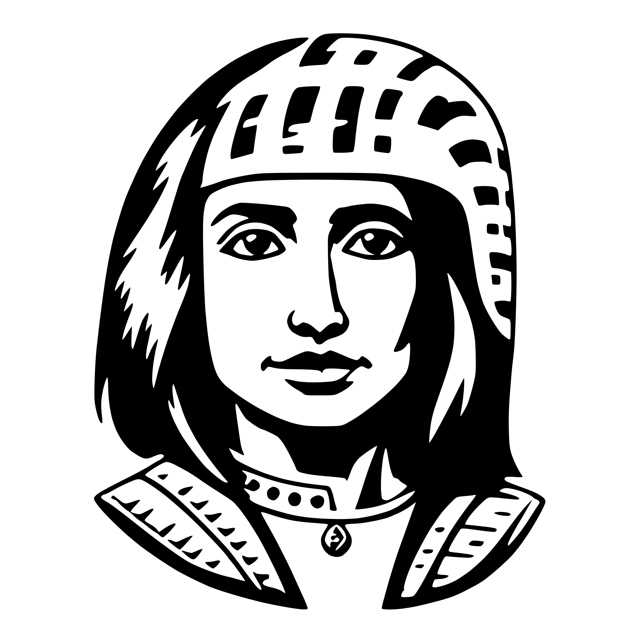 AI-generated SVG of 'coatlicue'