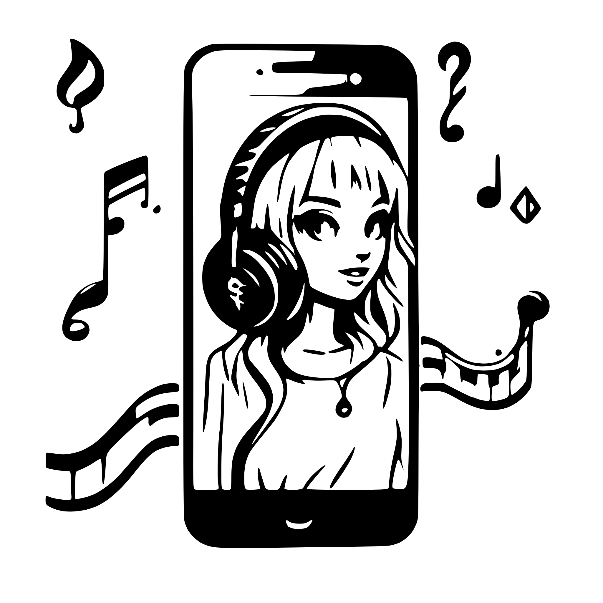 AI-generated SVG of a Music Wave, App Logo, Groovify Text