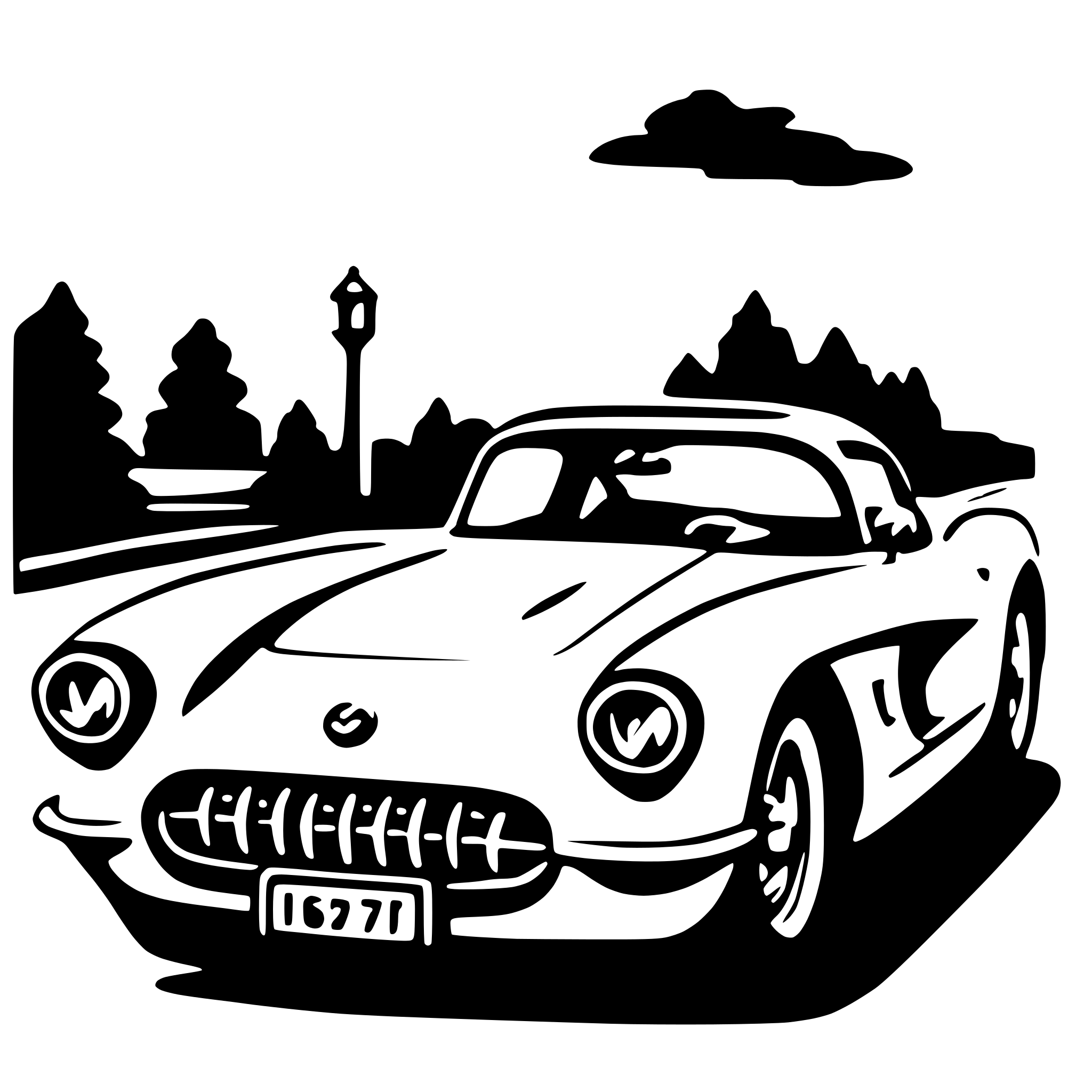AI-generated SVG of a 1957 Corvette
