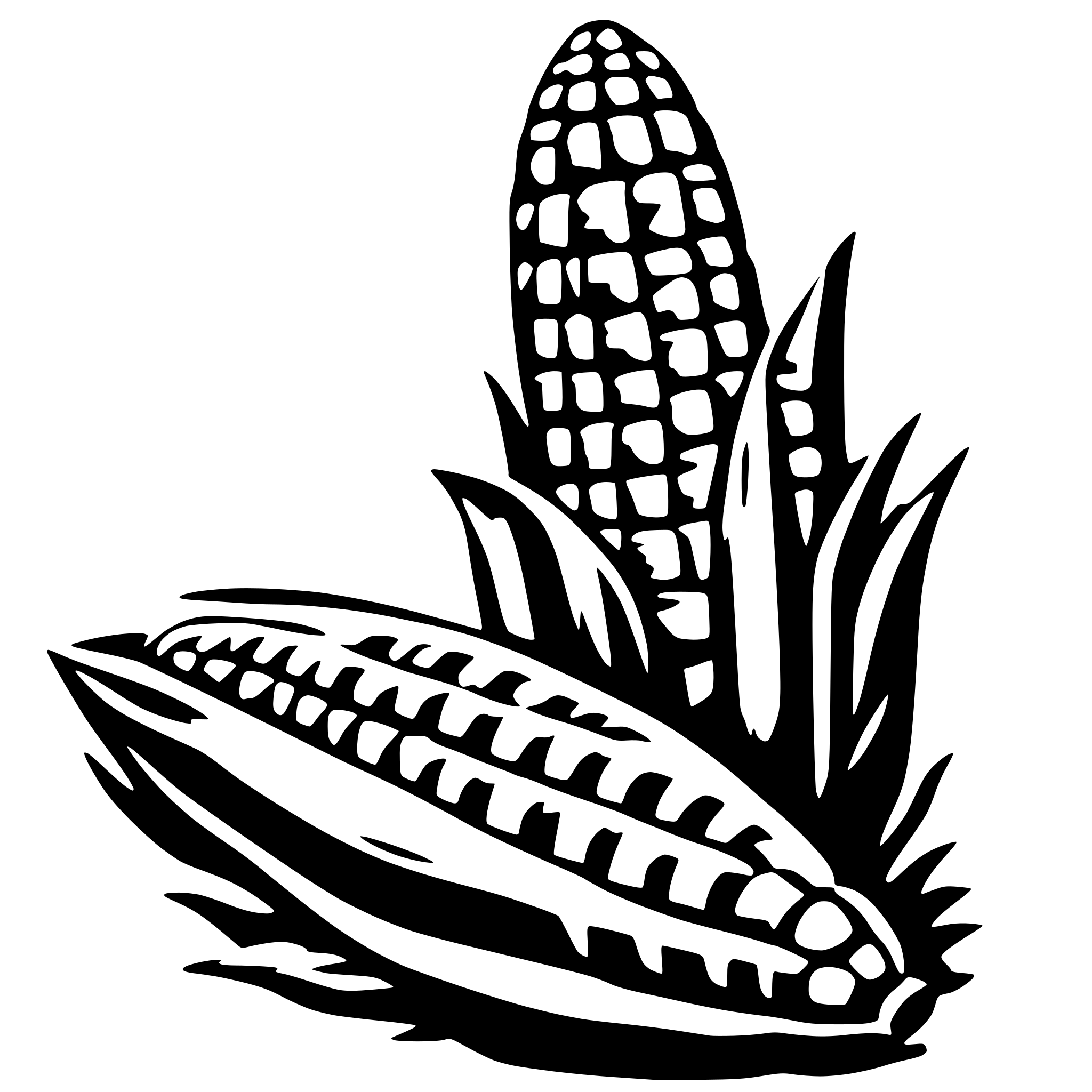 AI-generated SVG of a corn on the cob