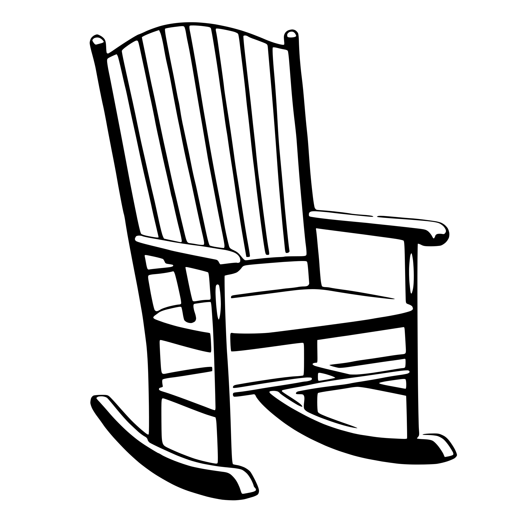 AI-generated SVG of 'rocking chair'