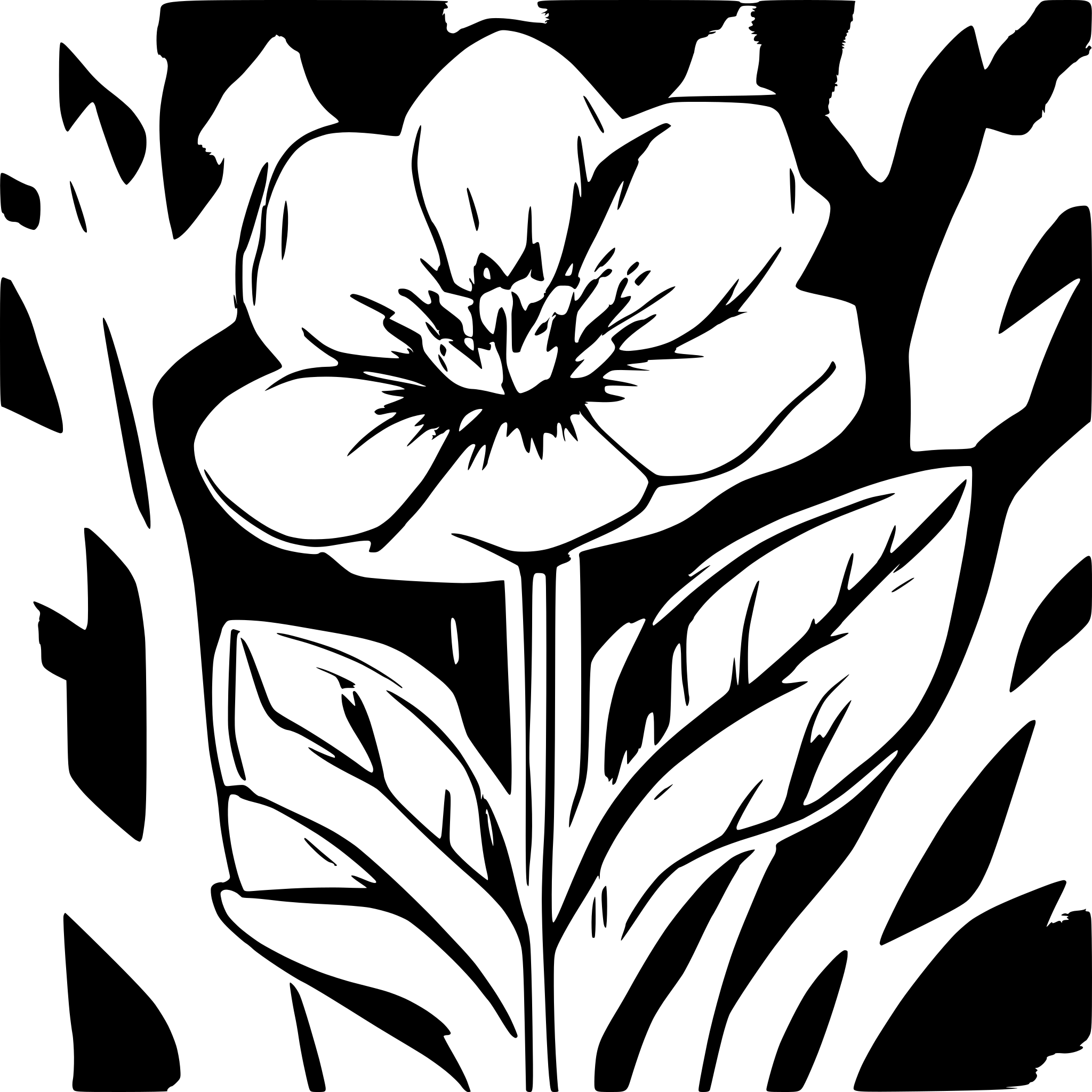 AI-generated SVG of a wildflower