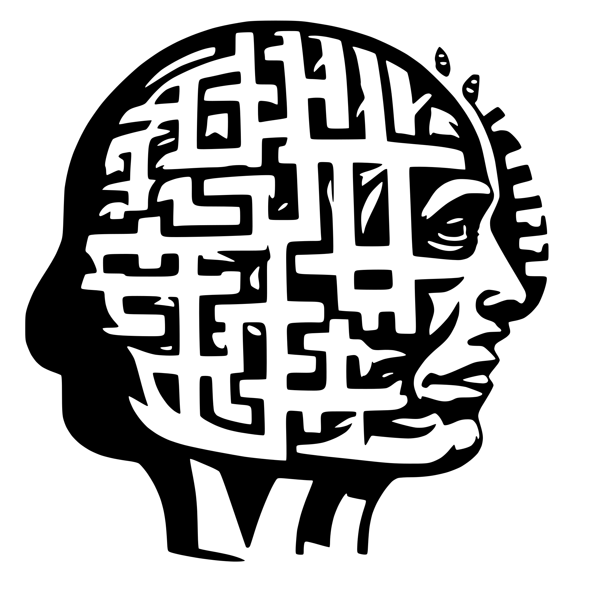 AI-generated SVG of a World within a brain