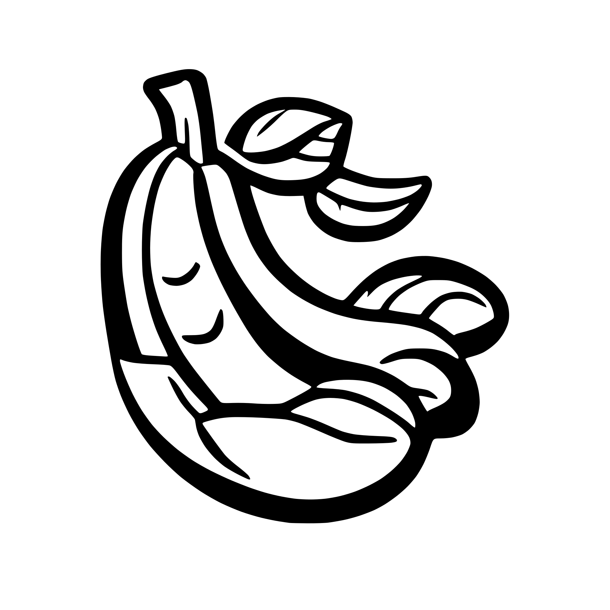 AI-generated SVG of 'BANANA'