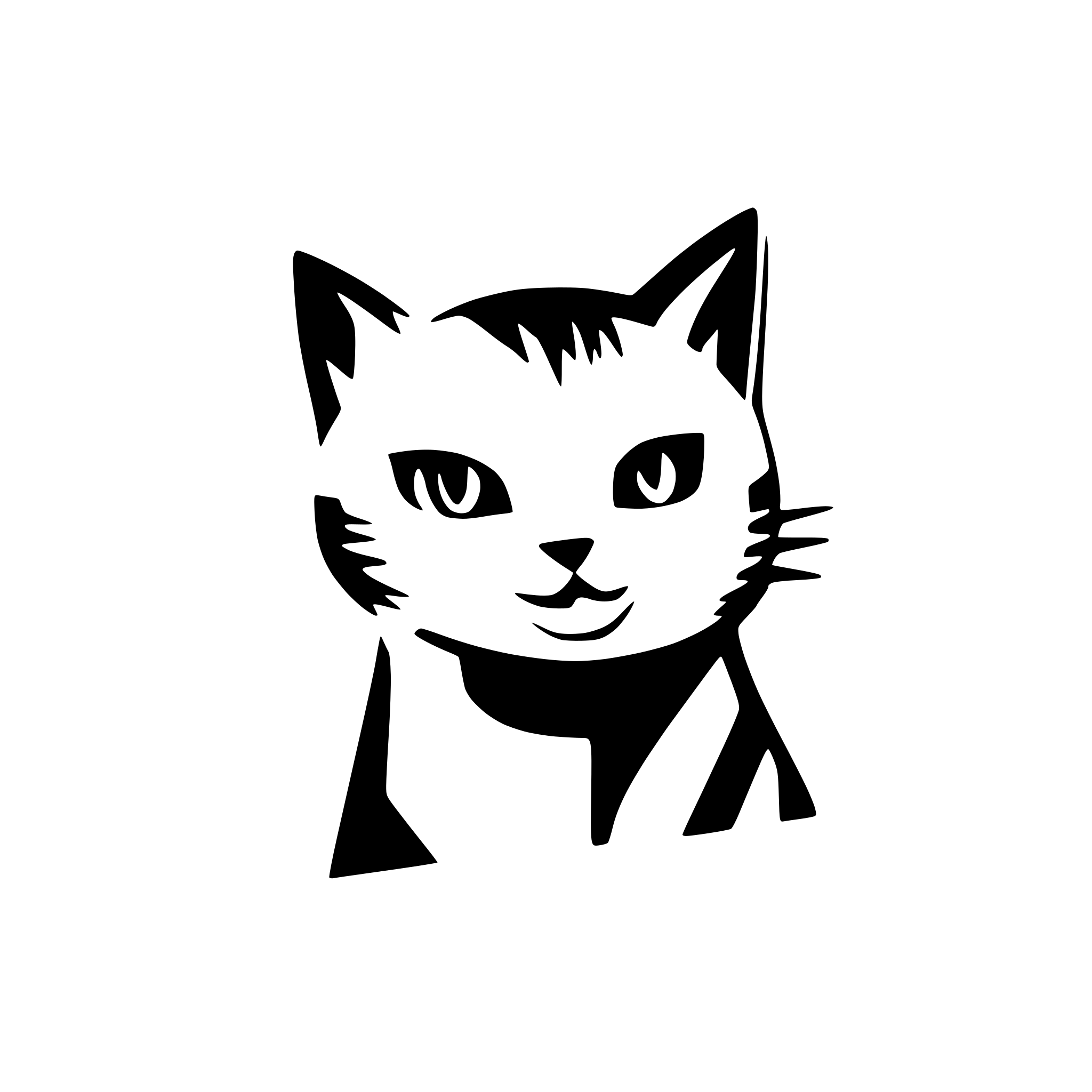 AI-generated SVG of 'cat'
