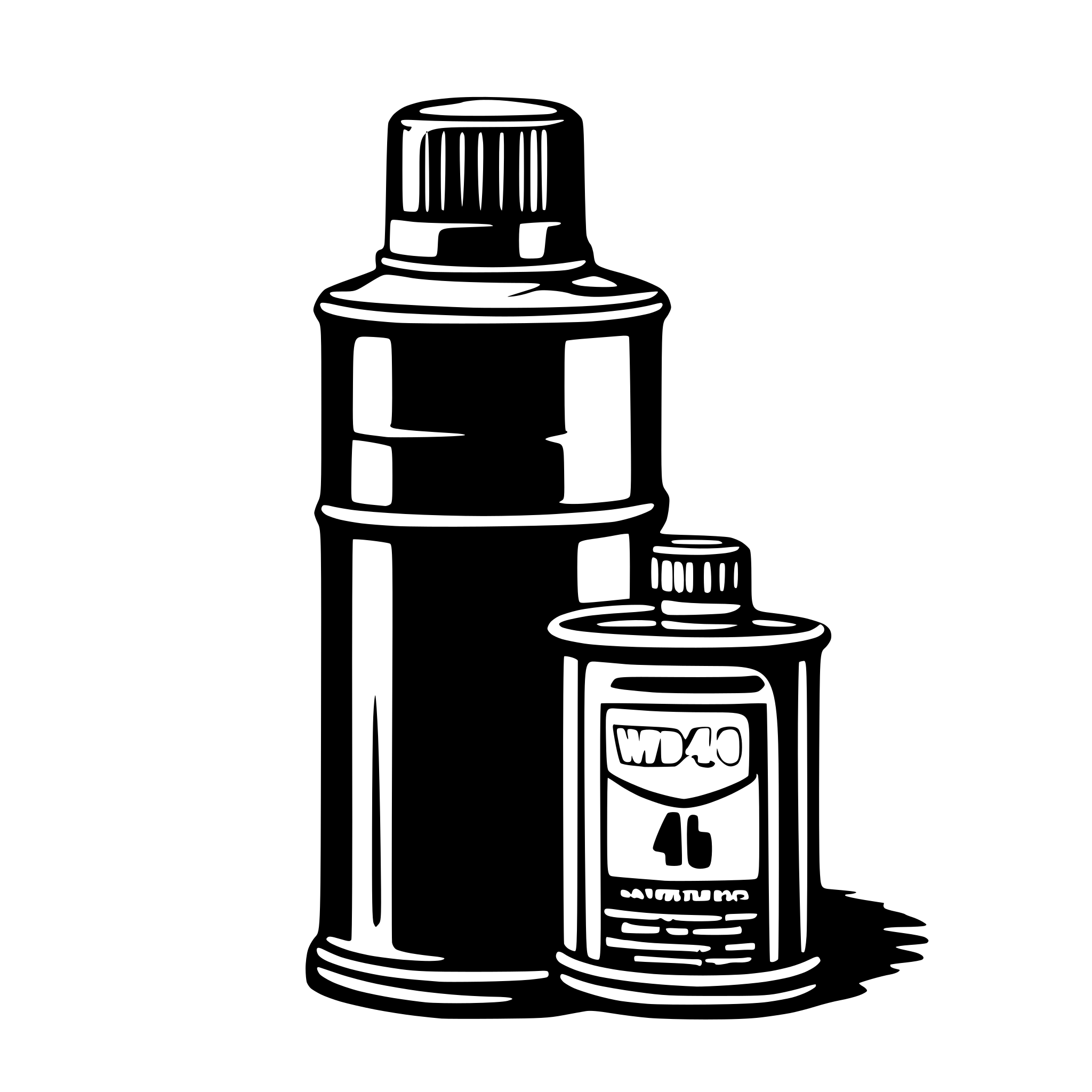 AI-generated SVG of a WD 40 oil