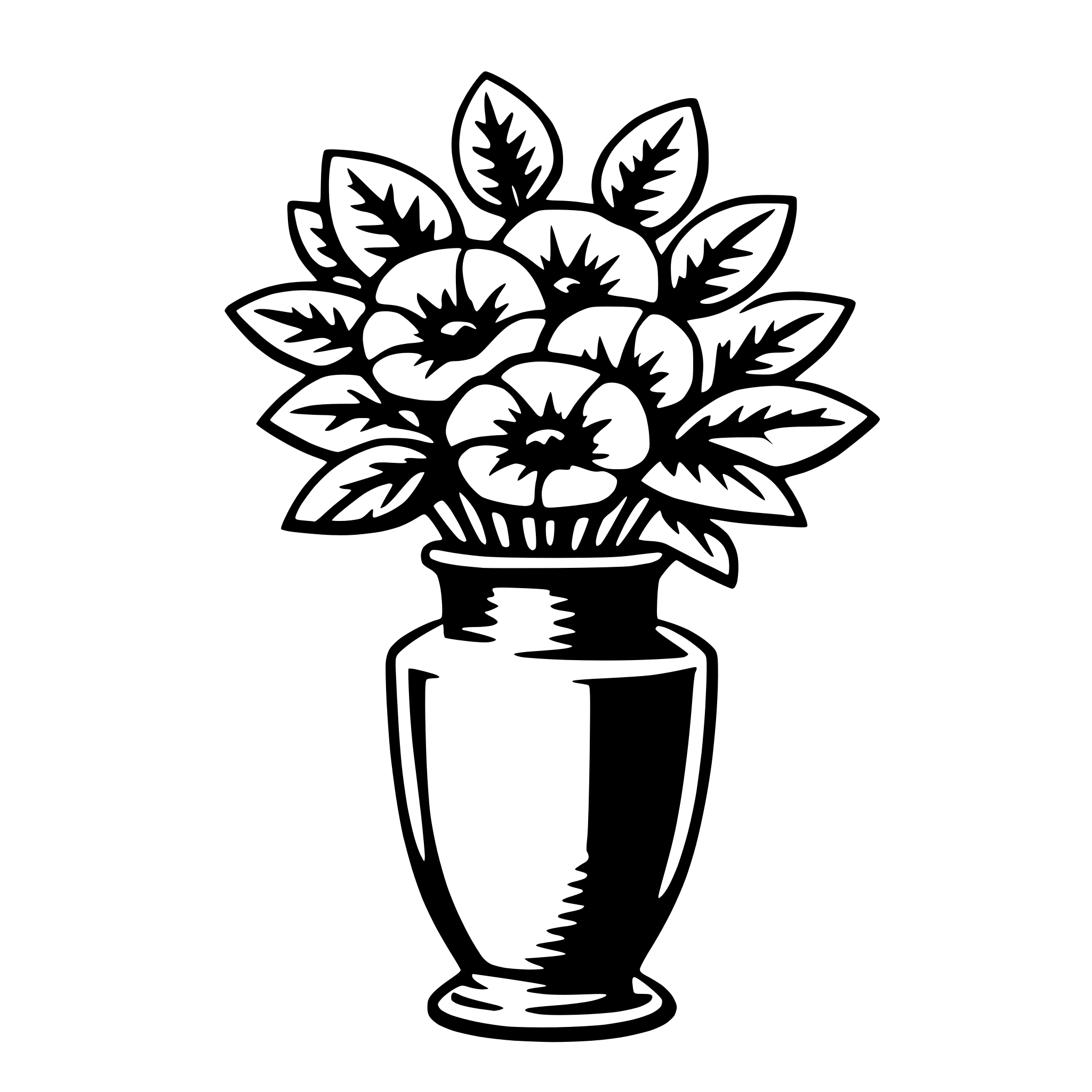 AI-generated SVG of a vase