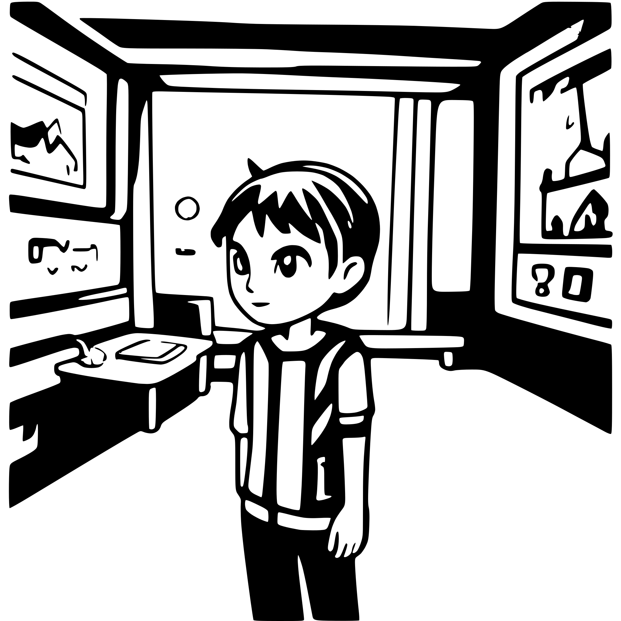 AI-generated SVG of a a 10-year old boy in incredibox game, made in scratch
