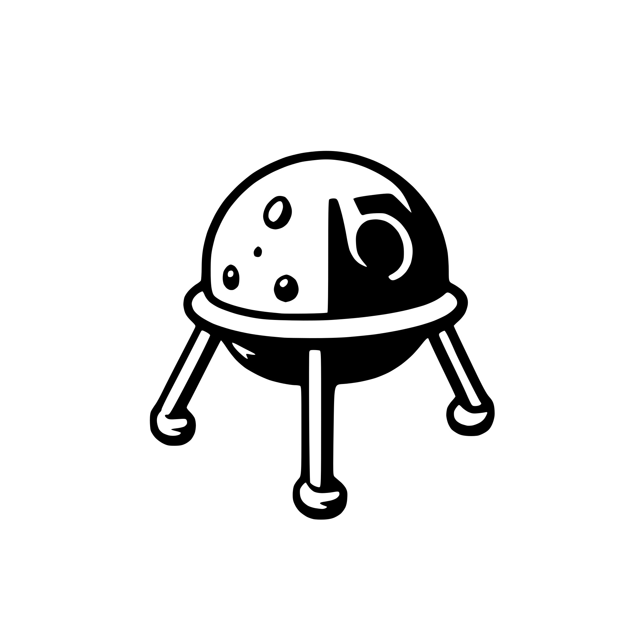 AI-generated SVG of a moon lander with two legs