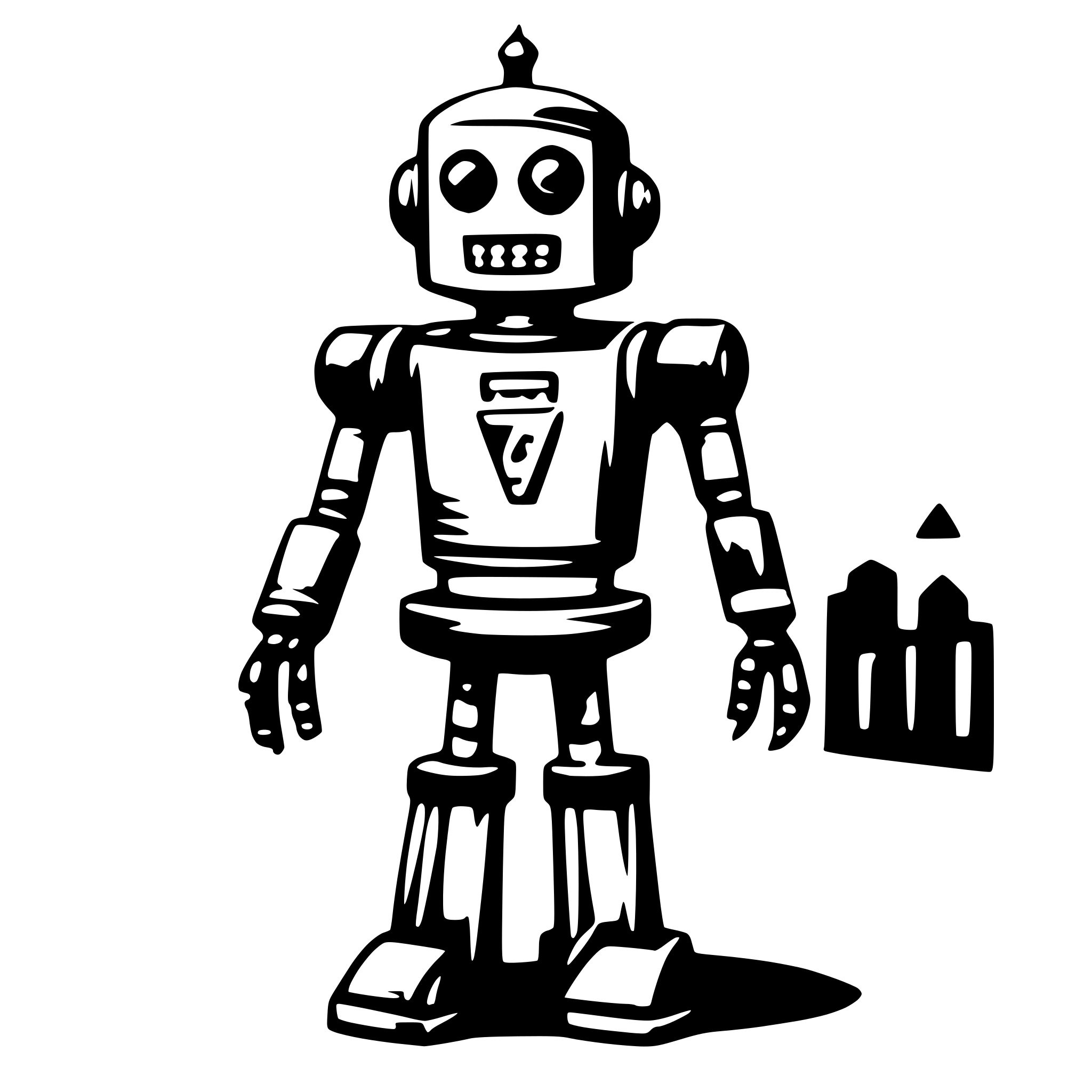 AI-generated SVG of a a robot
