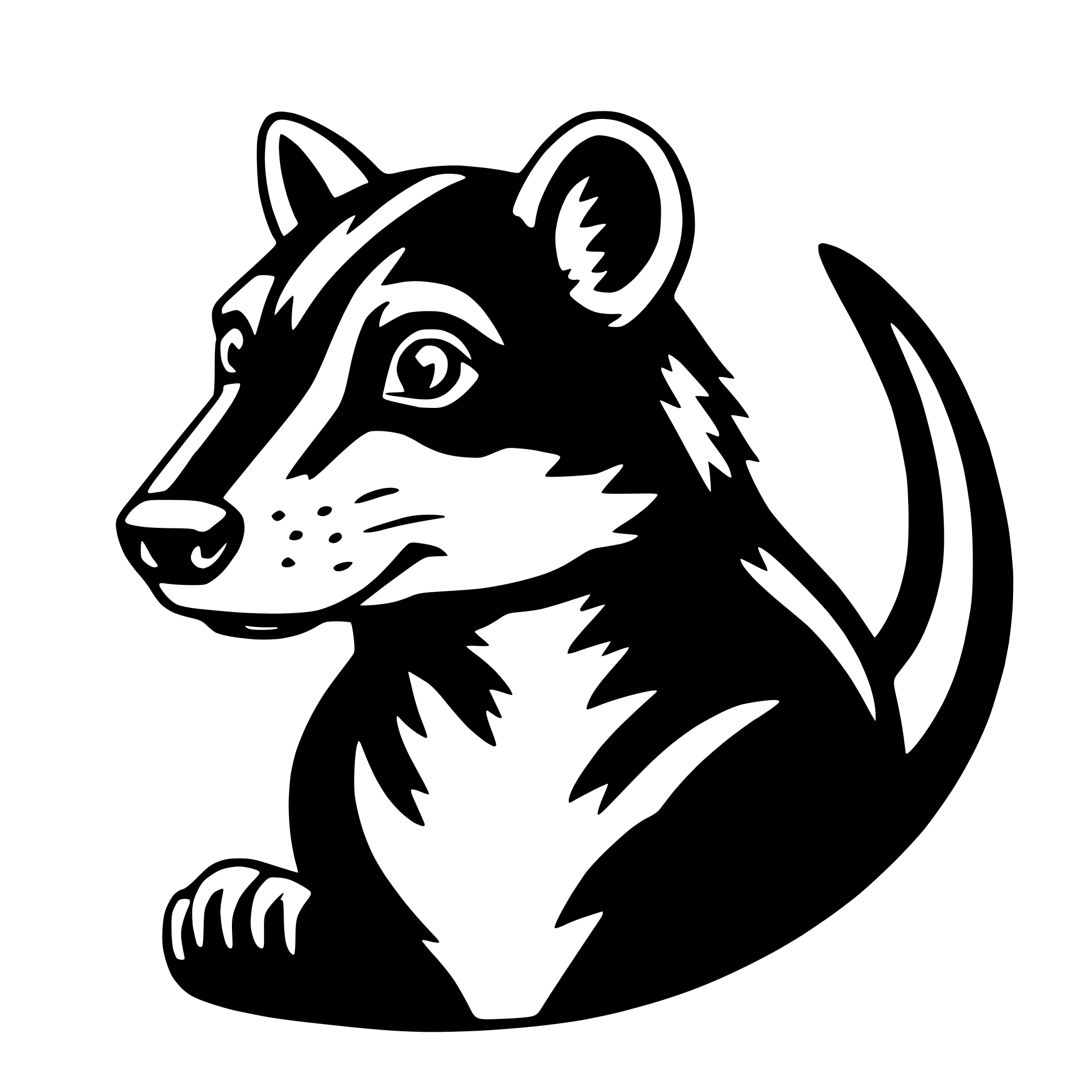 AI-generated SVG of 'tasmanian devil'