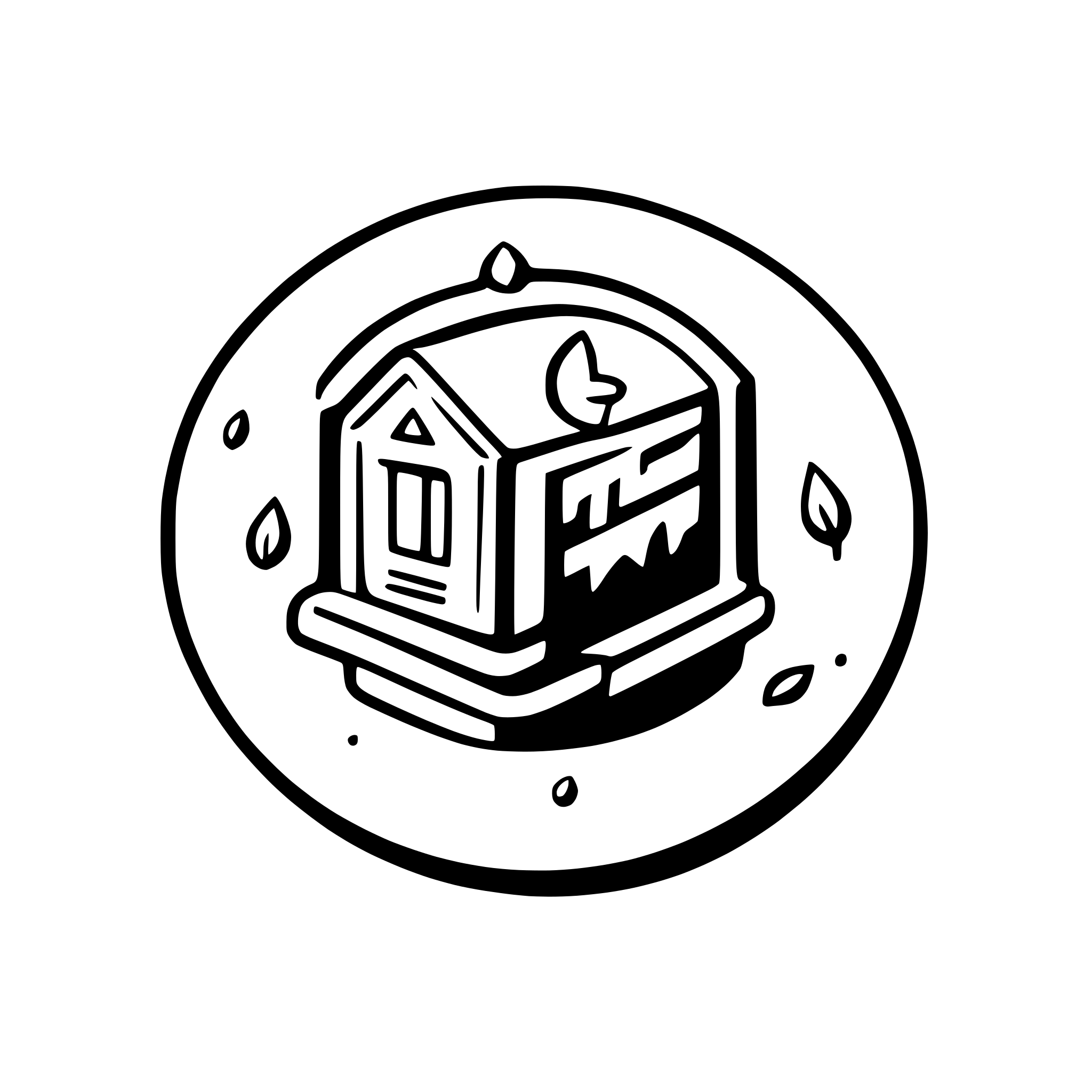 AI-generated SVG of a icon for an macOS app that's a smart university campus simulator