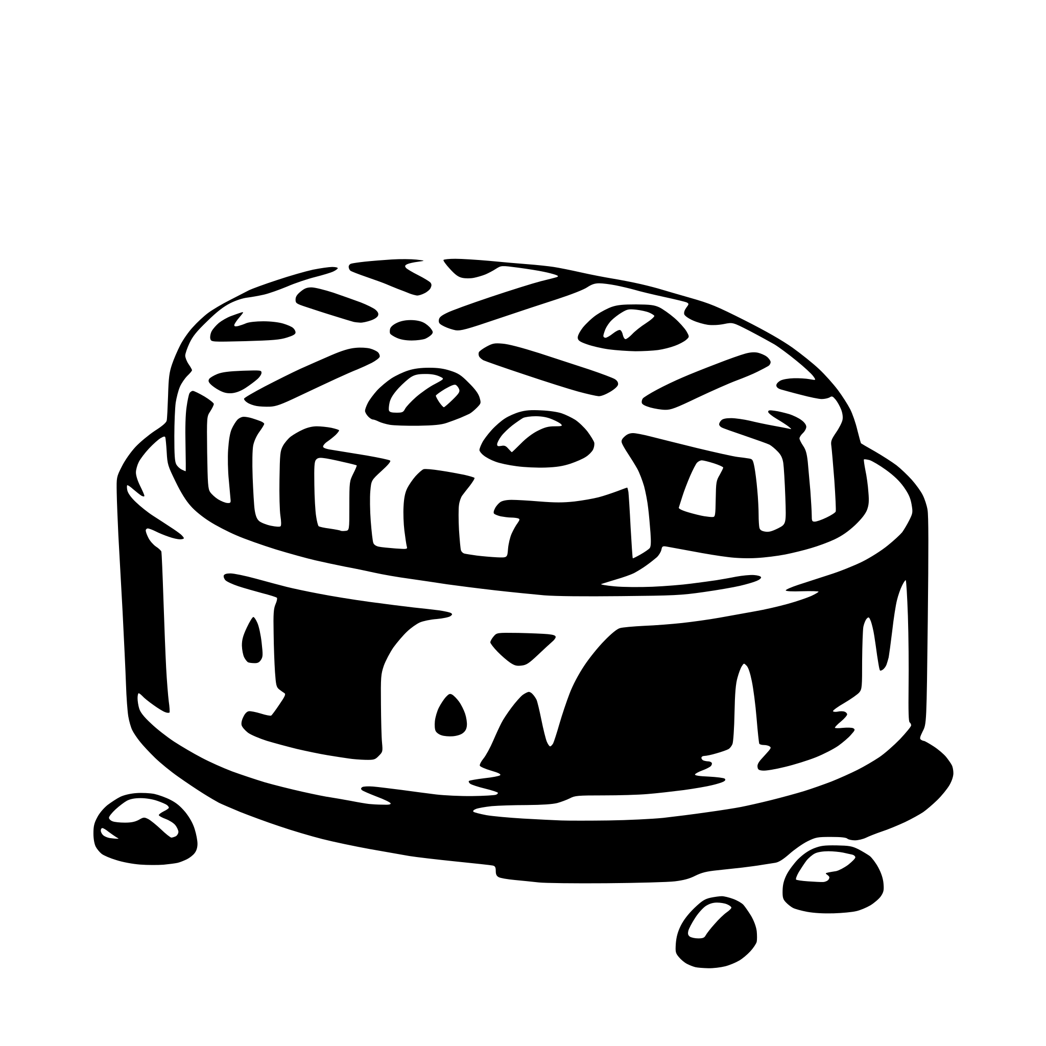 AI-generated SVG of 'praline'