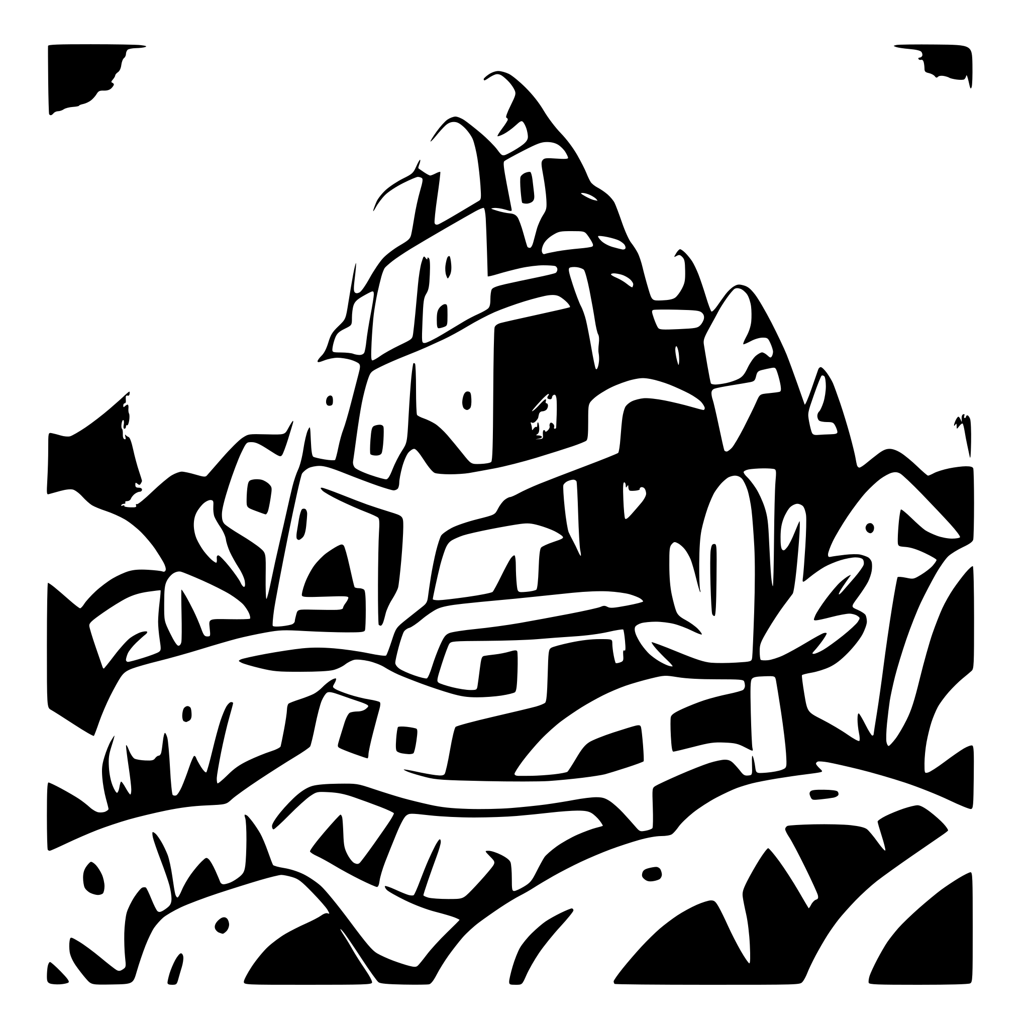 AI-generated SVG of a las montañas de macchu picchu