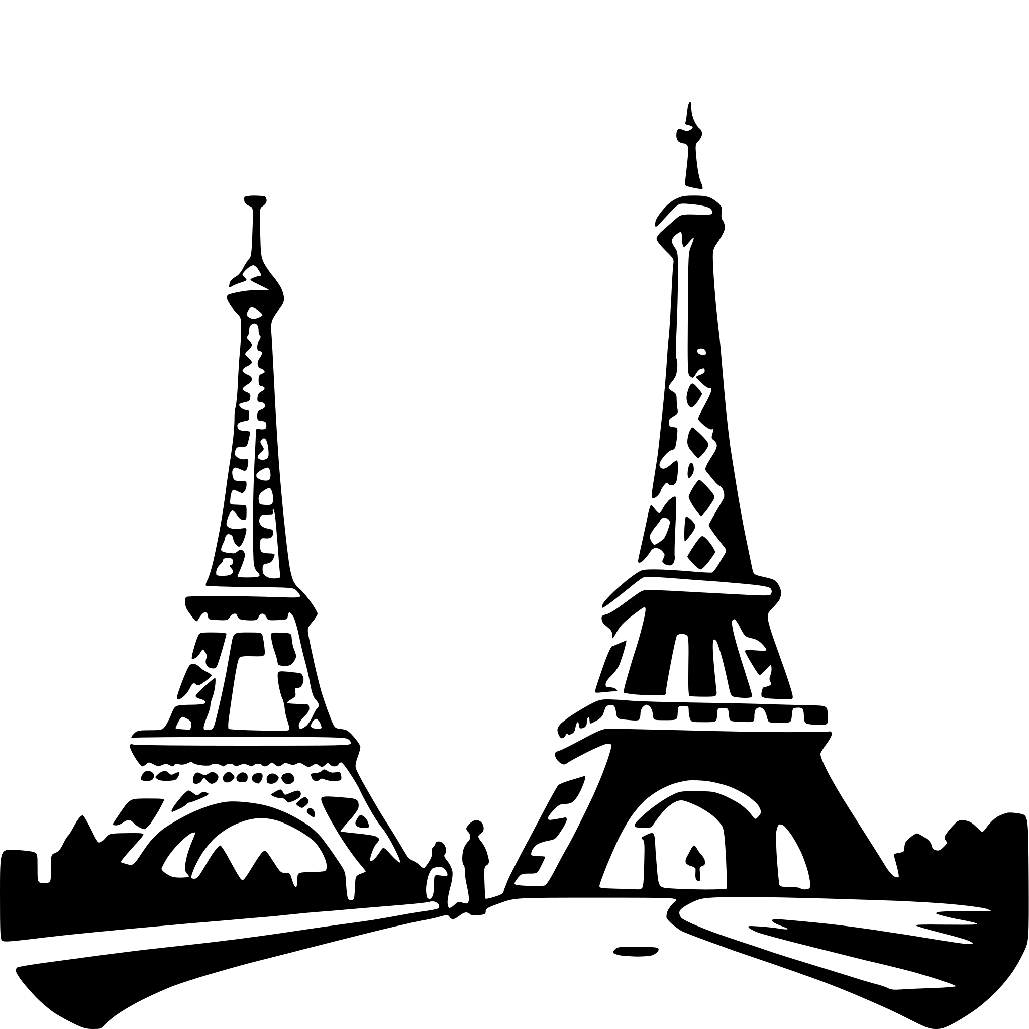 AI-generated SVG of 'eiffel tower romance'