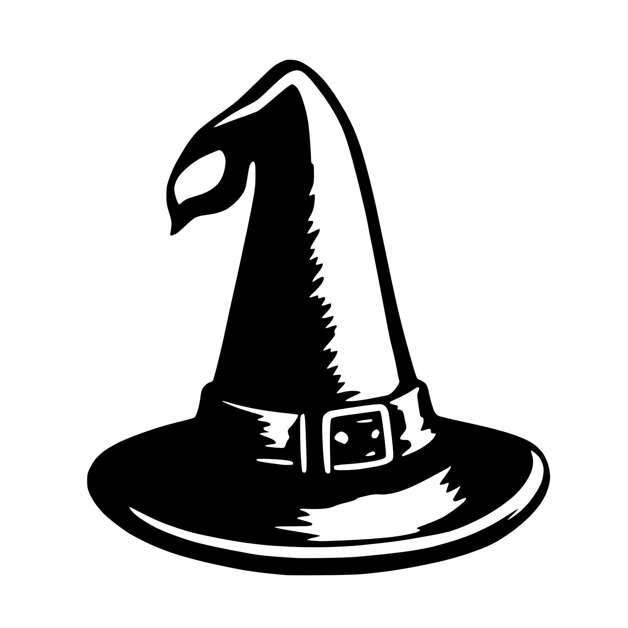 AI-generated SVG of 'wizard hat'
