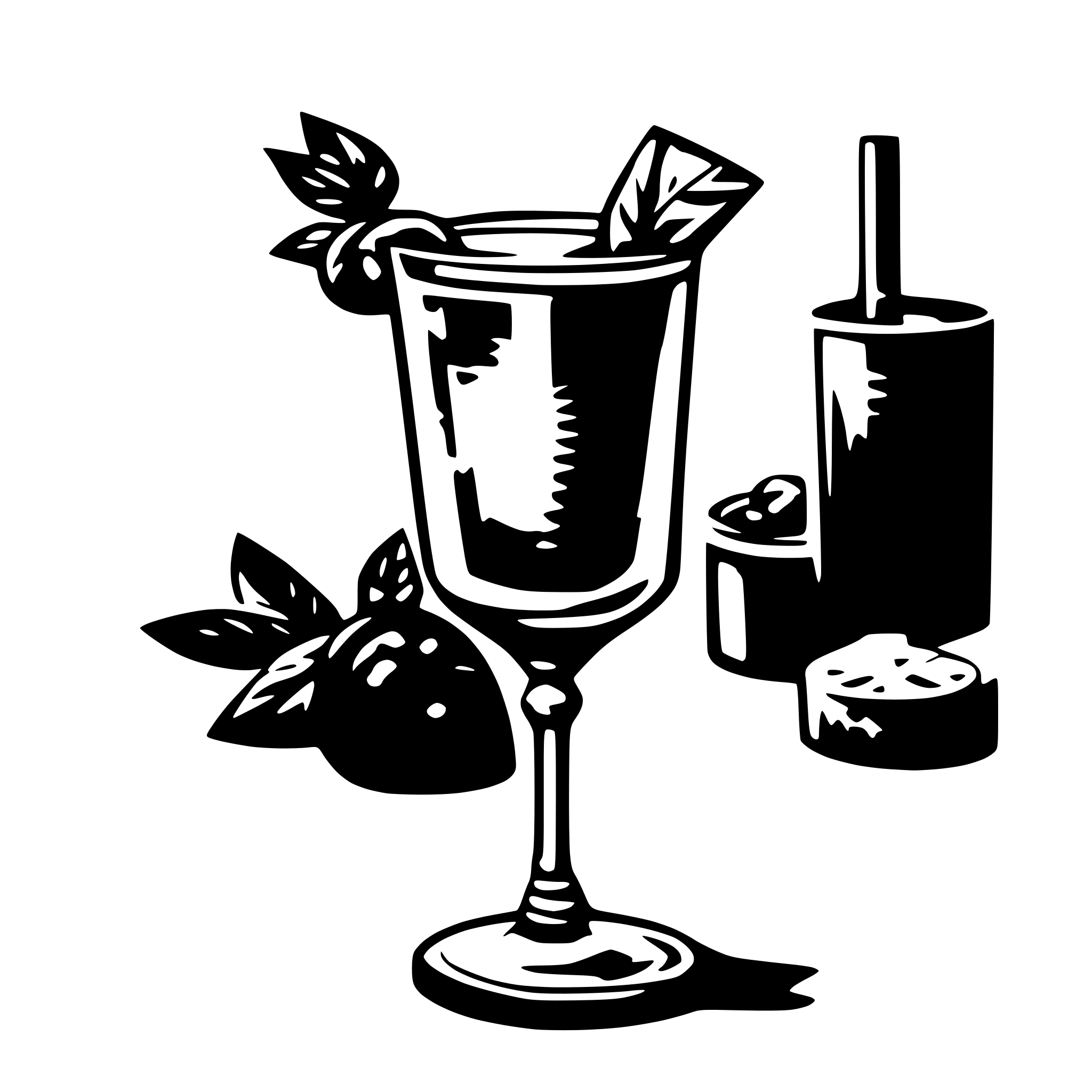 AI-generated SVG of a cocktail