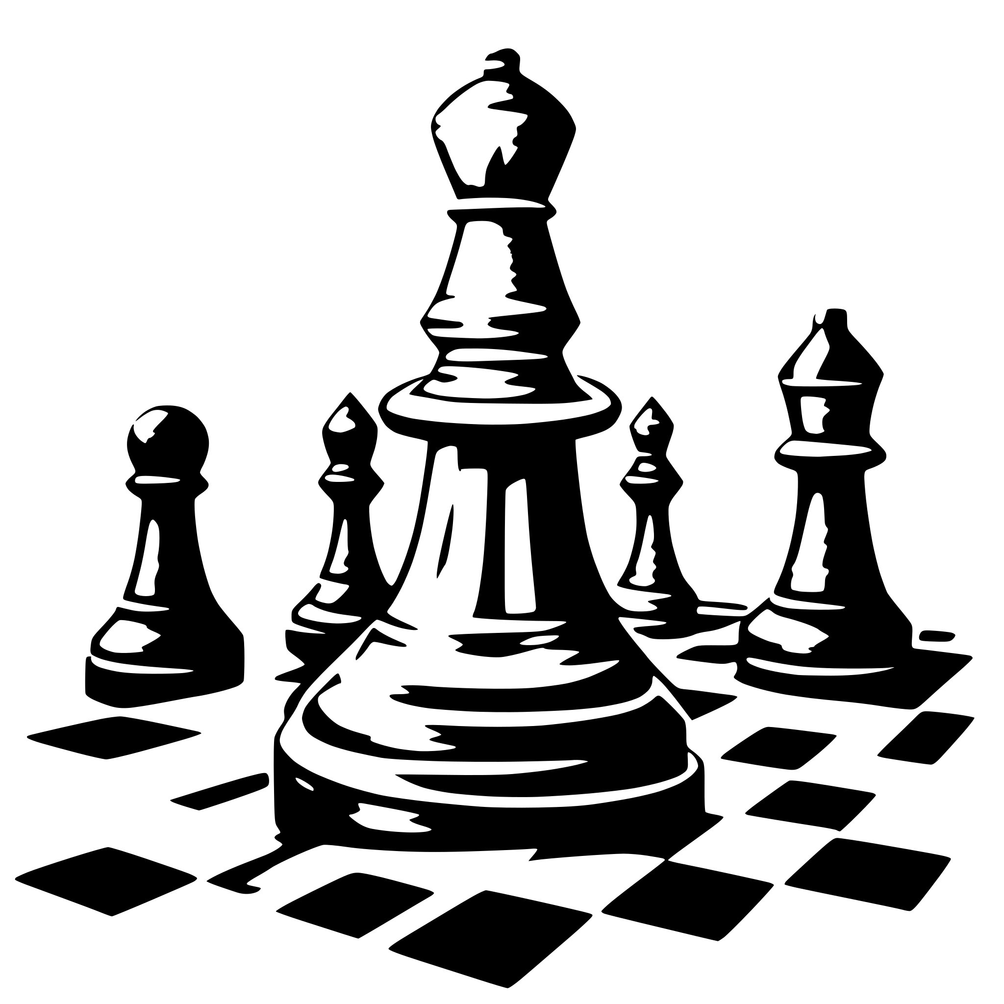 AI-generated SVG of a chess pawn