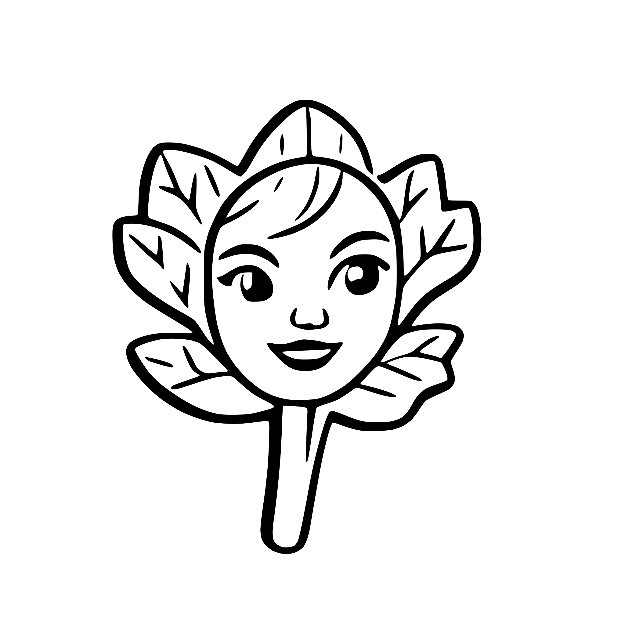 AI-generated SVG of a snowflake