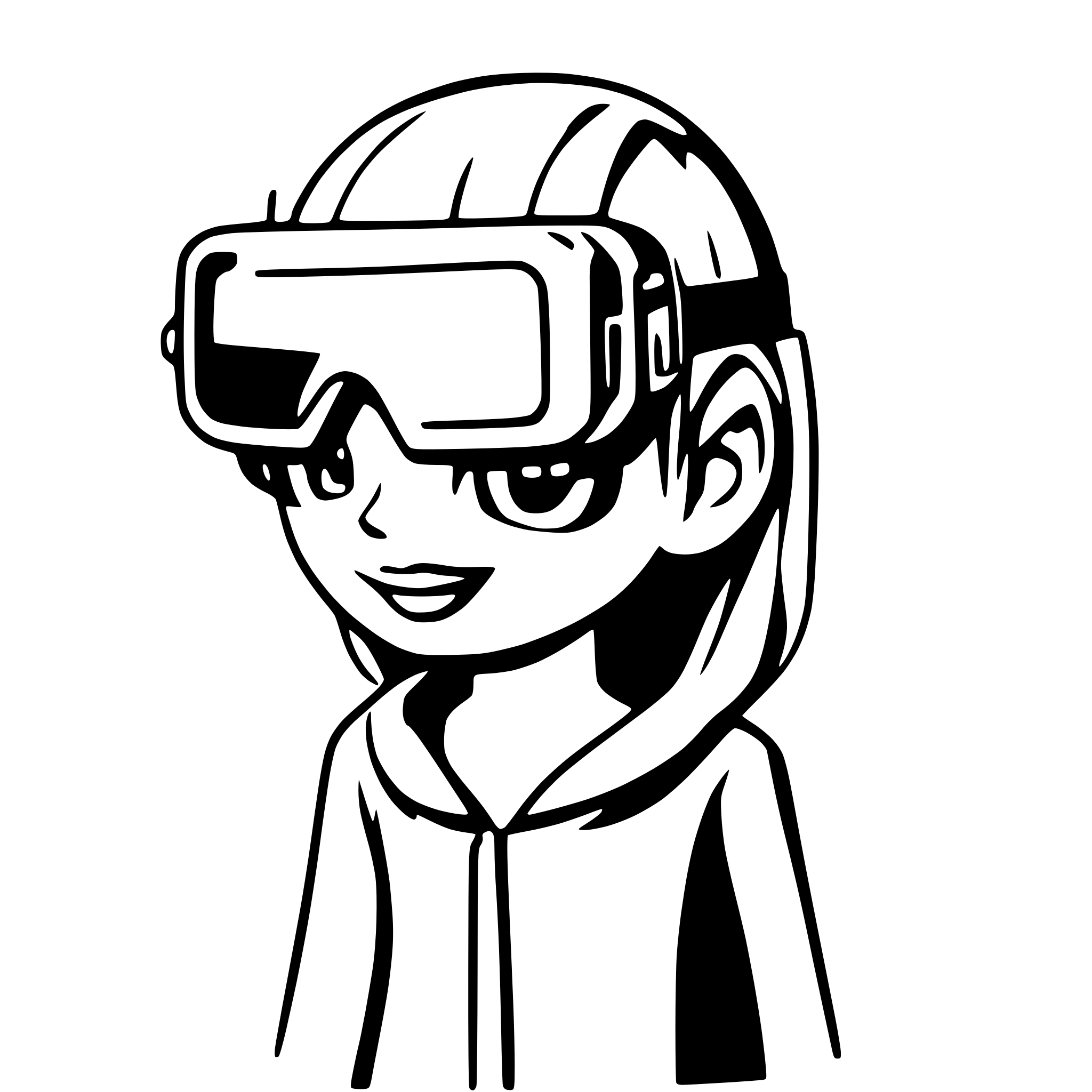 AI-generated SVG of 'Virtual reality glasses'