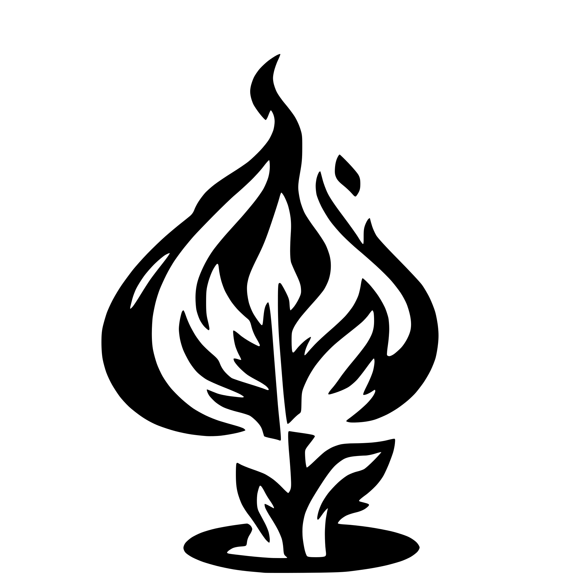 AI-generated SVG of 'fire symbolic'