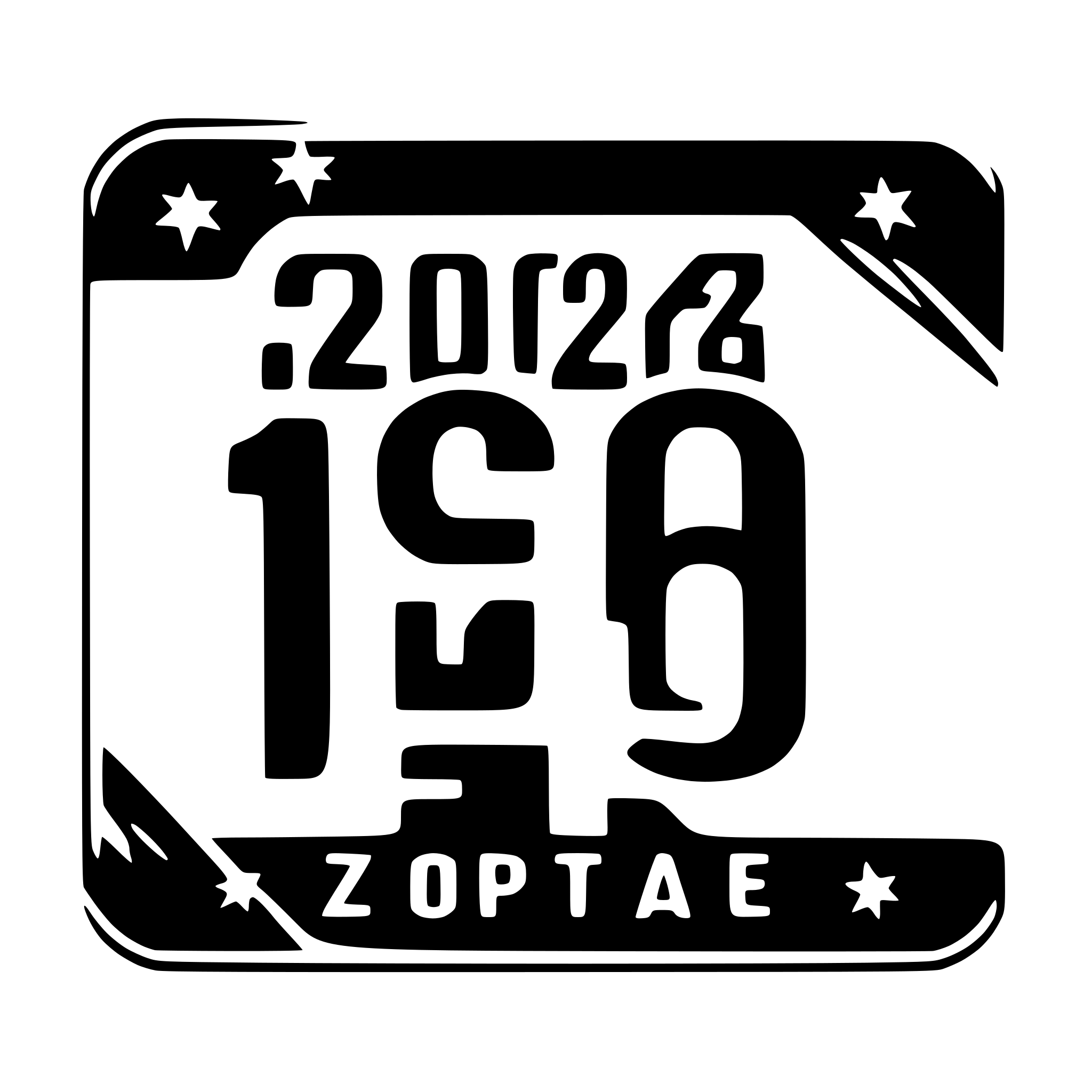 AI-generated SVG of a Schriftzeichen für 2025