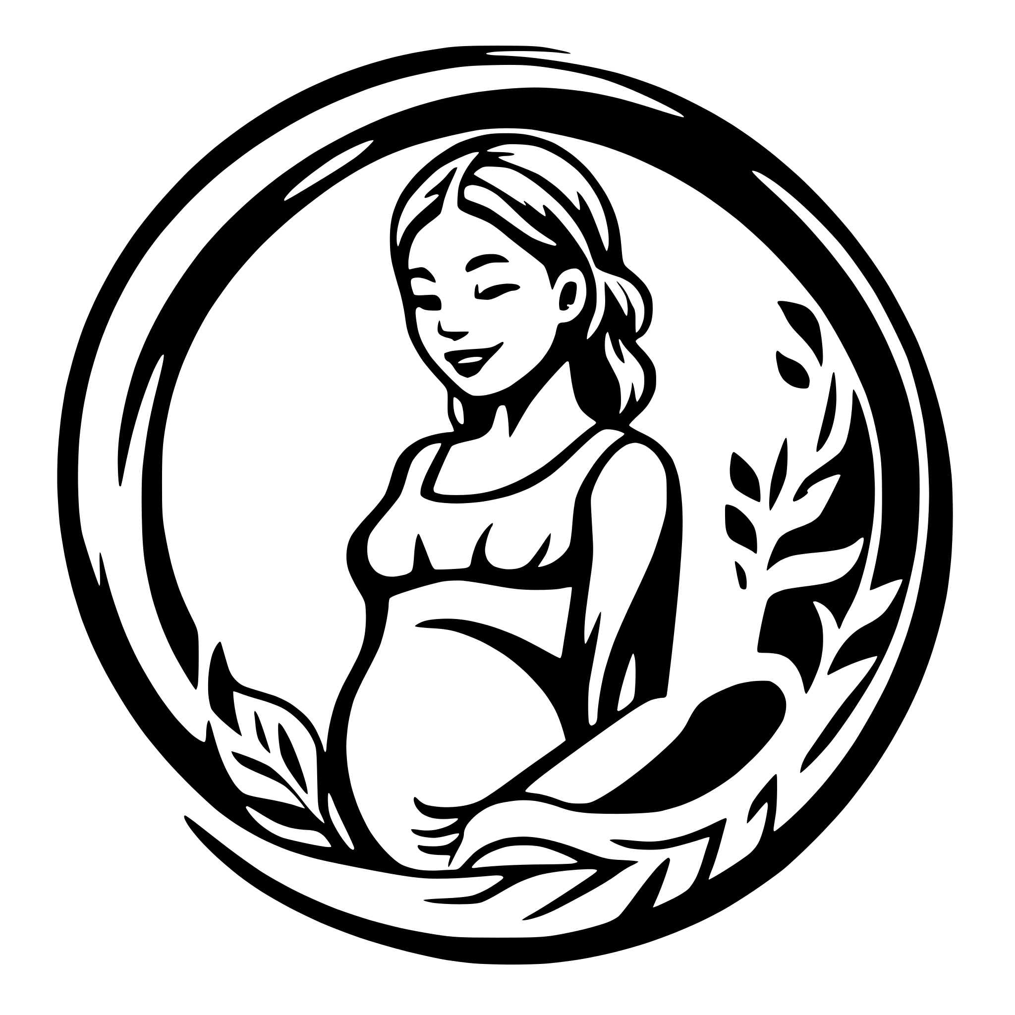 AI-generated SVG of 'pregnant woman support'