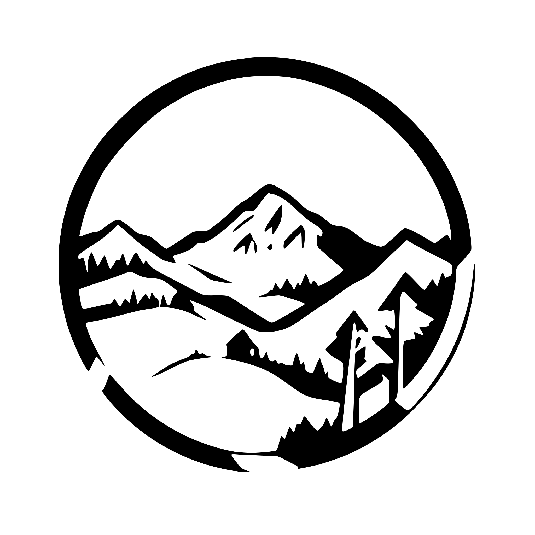 AI-generated SVG of 'mountain landscape with stars'