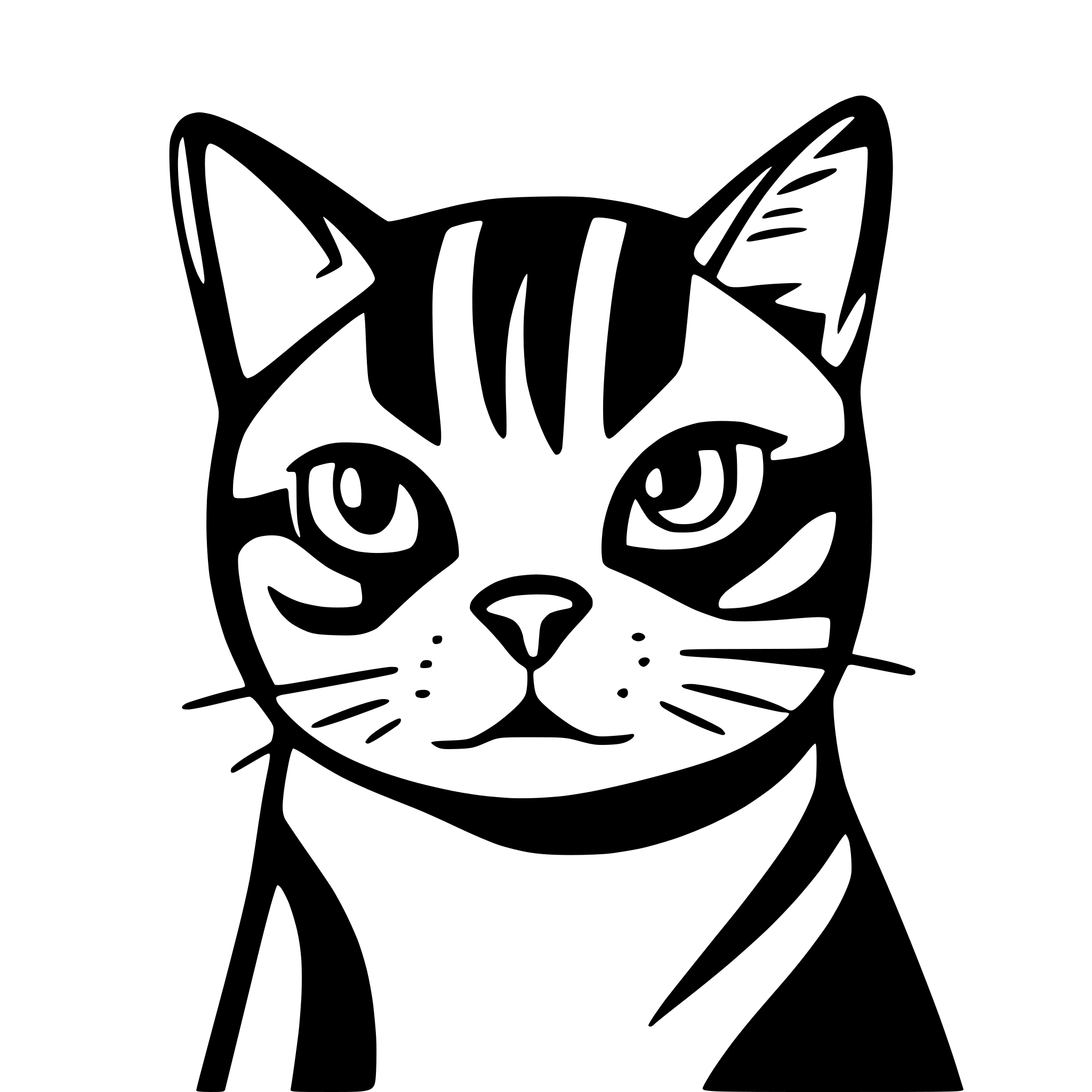 AI-generated SVG of 'Котик.'
