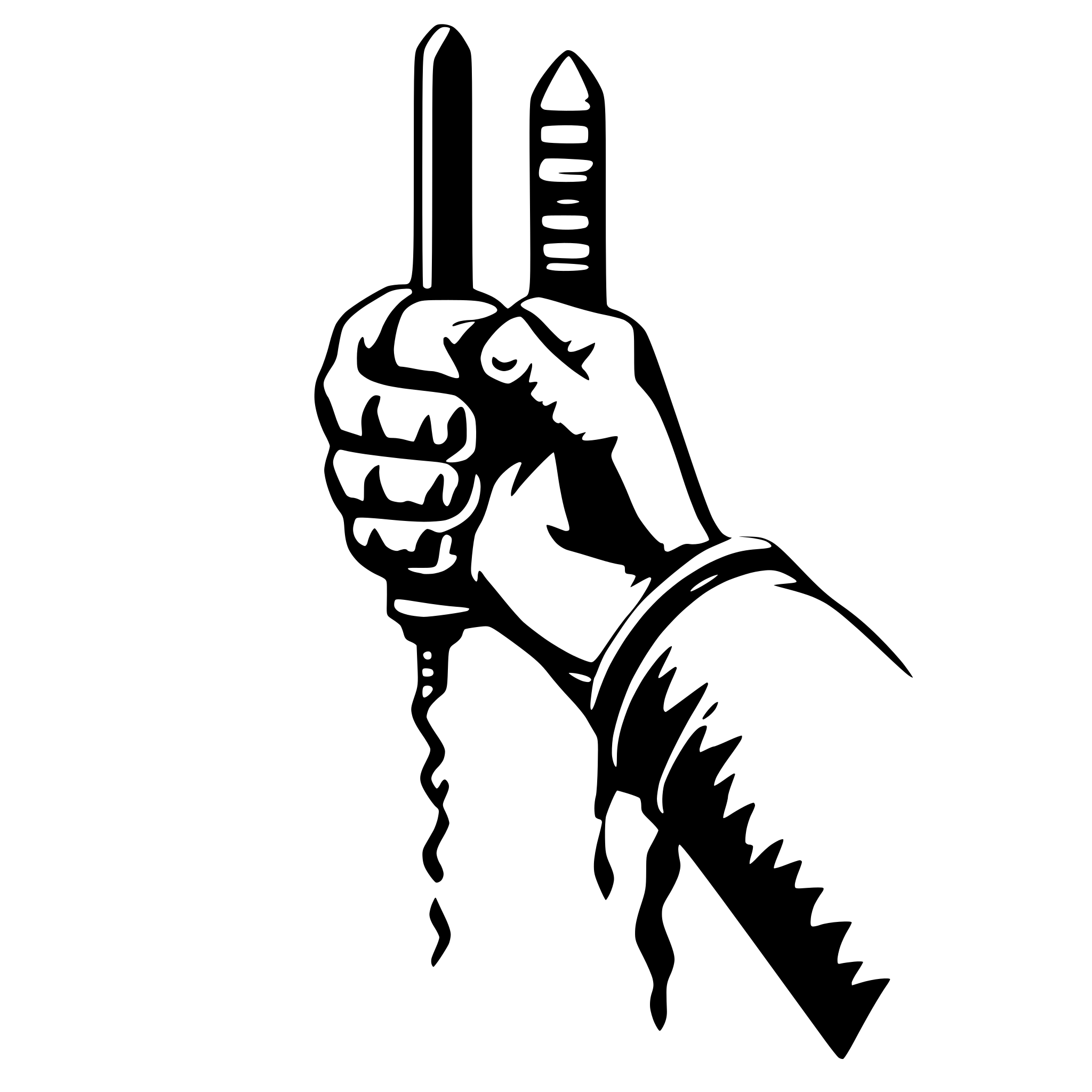 AI-generated SVG of 'hand tap'
