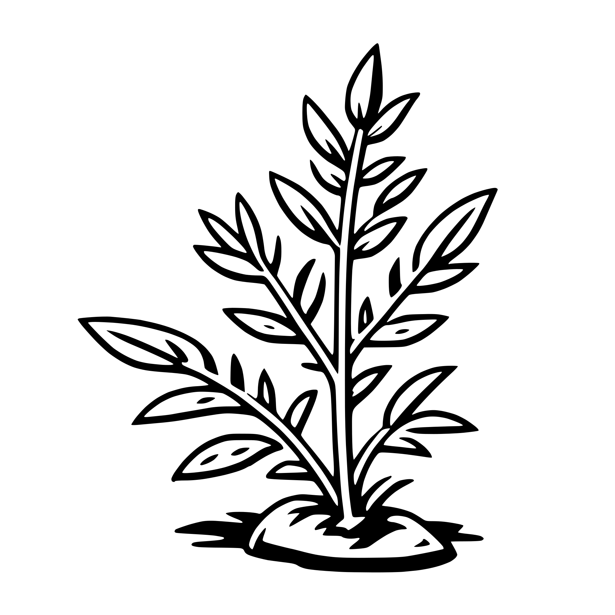 AI-generated SVG of a rosemary