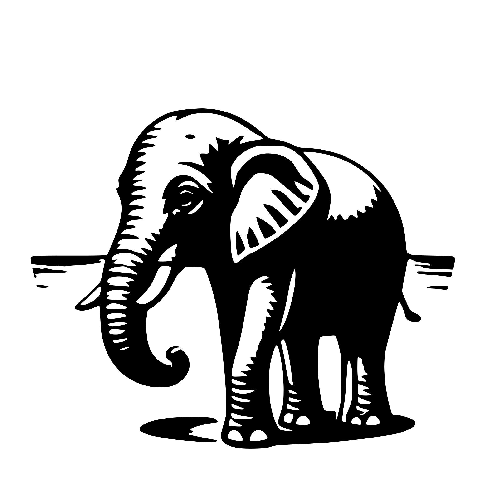 AI-generated SVG of 'Elephant on a beach ball'