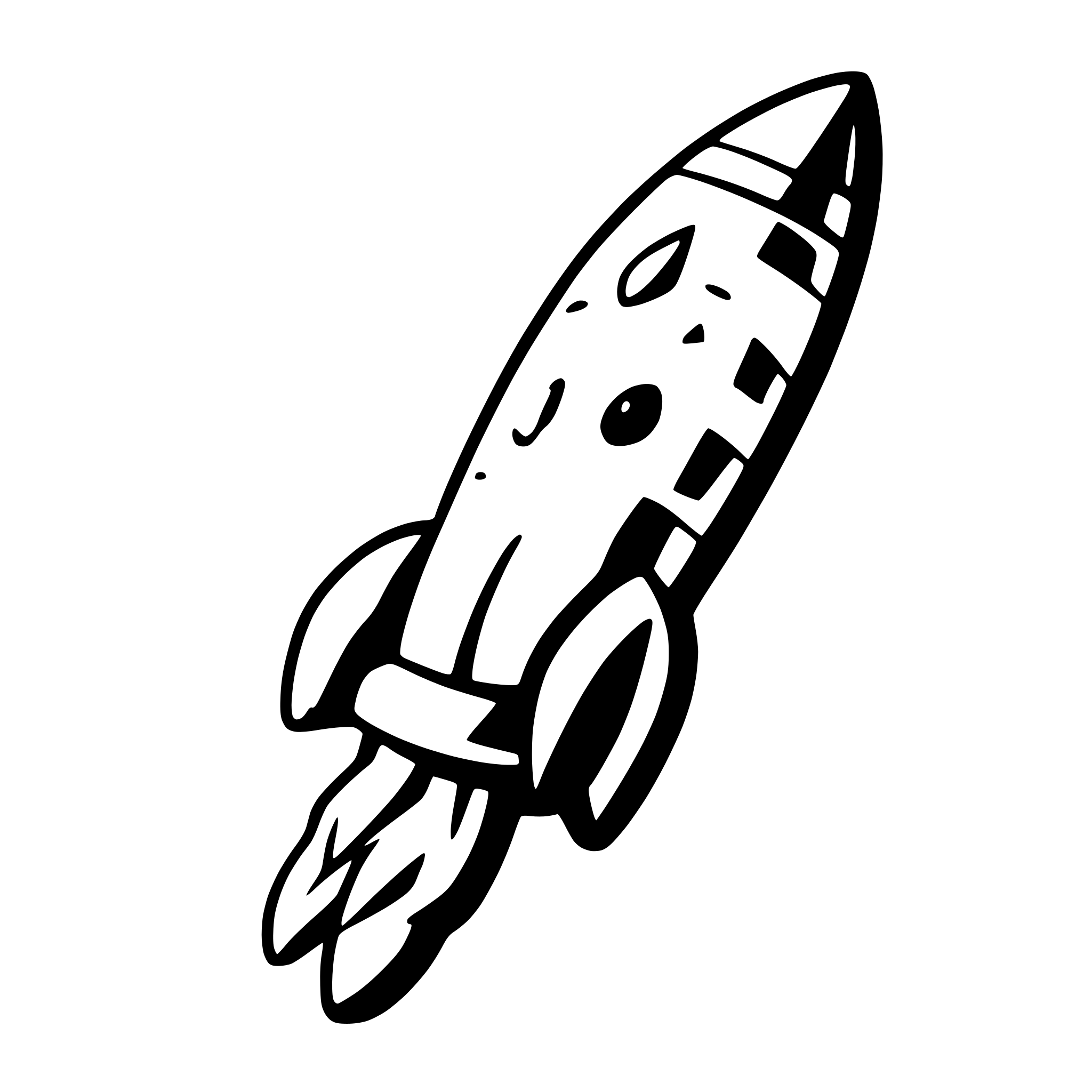 AI-generated SVG of a Rocket