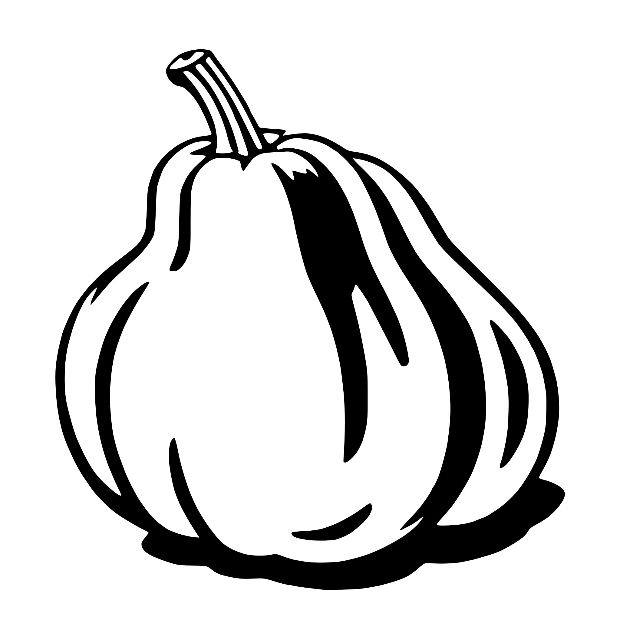 AI-generated SVG of 'squash'