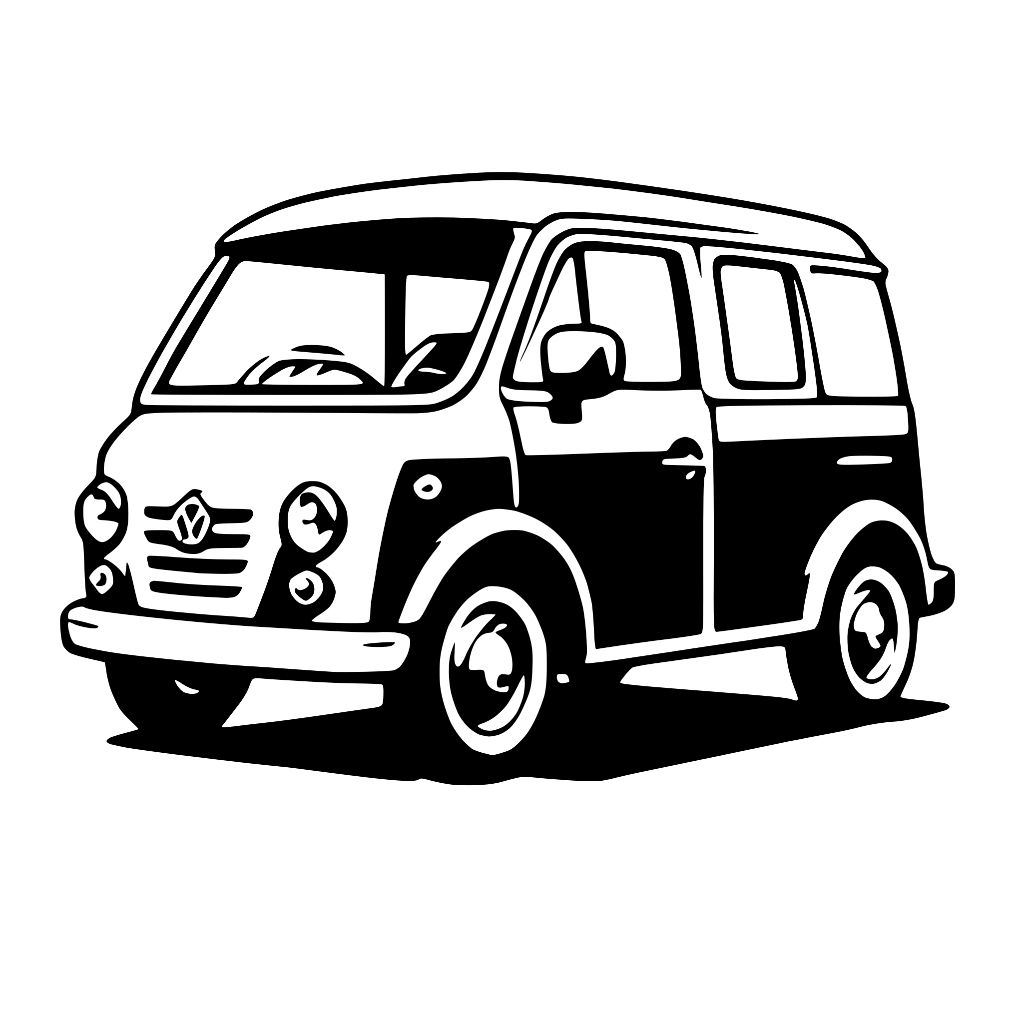 AI-generated SVG of 'minivan'