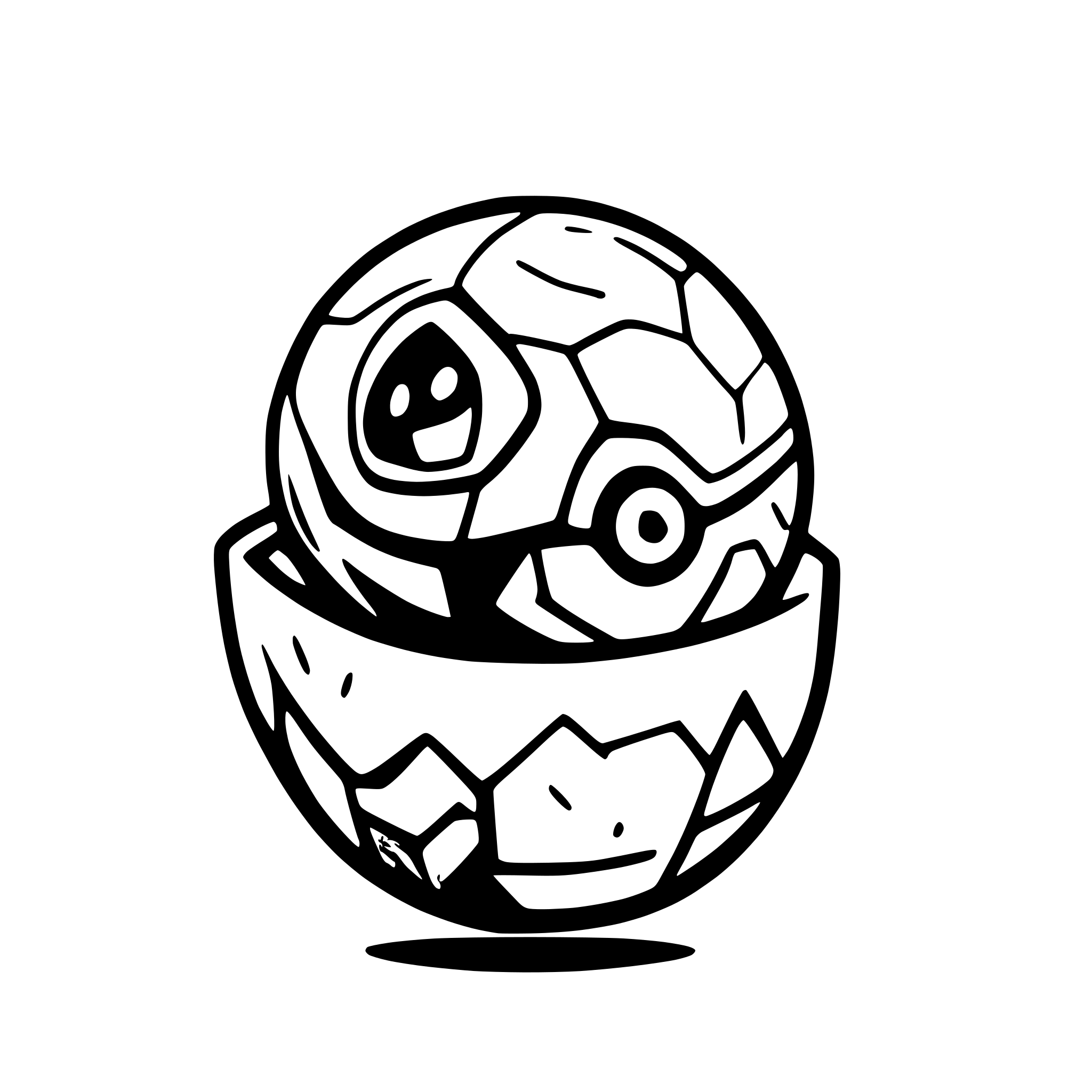 AI-generated SVG of a poke ball