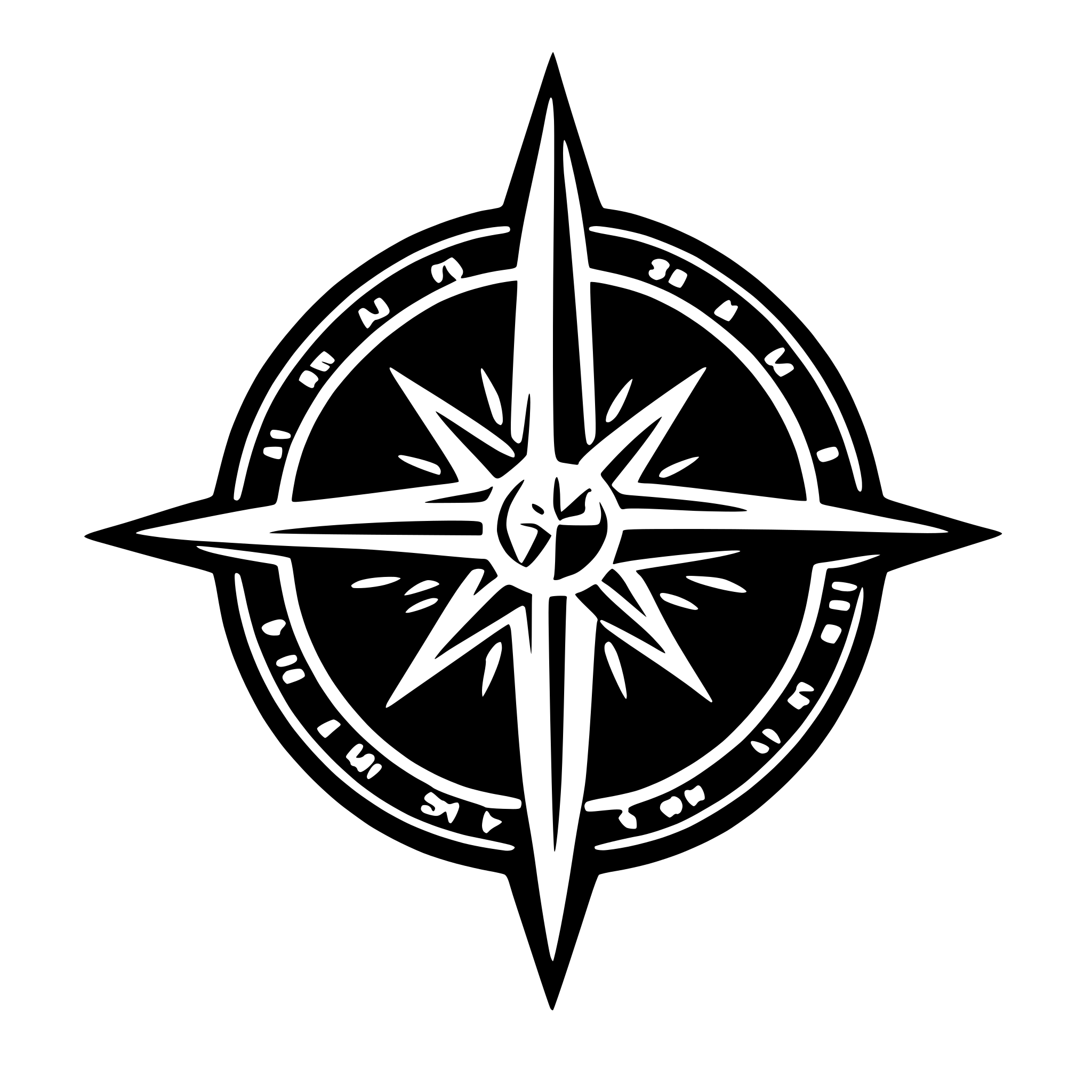 AI-generated SVG of a document with compass star on top