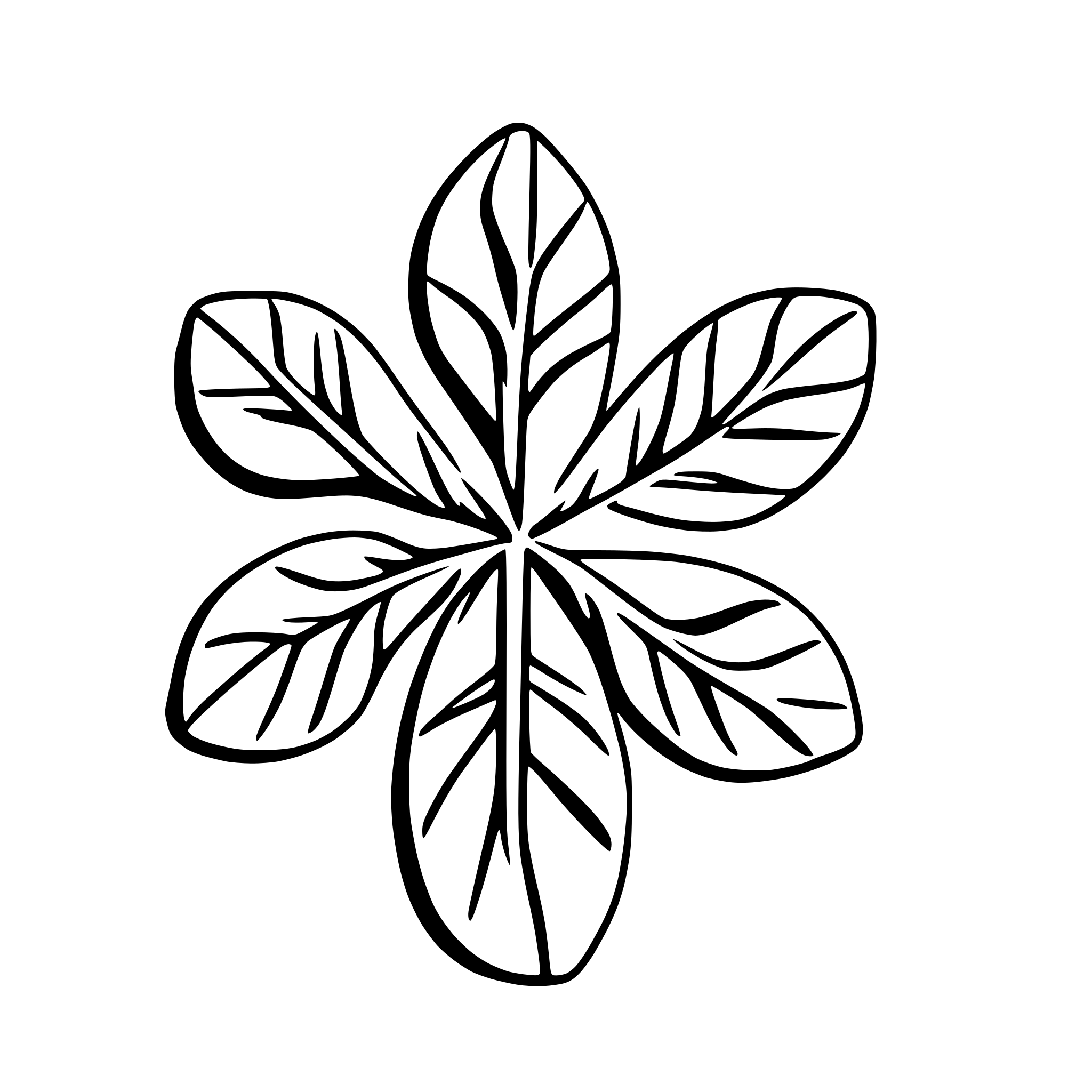 AI-generated SVG of a snowflake